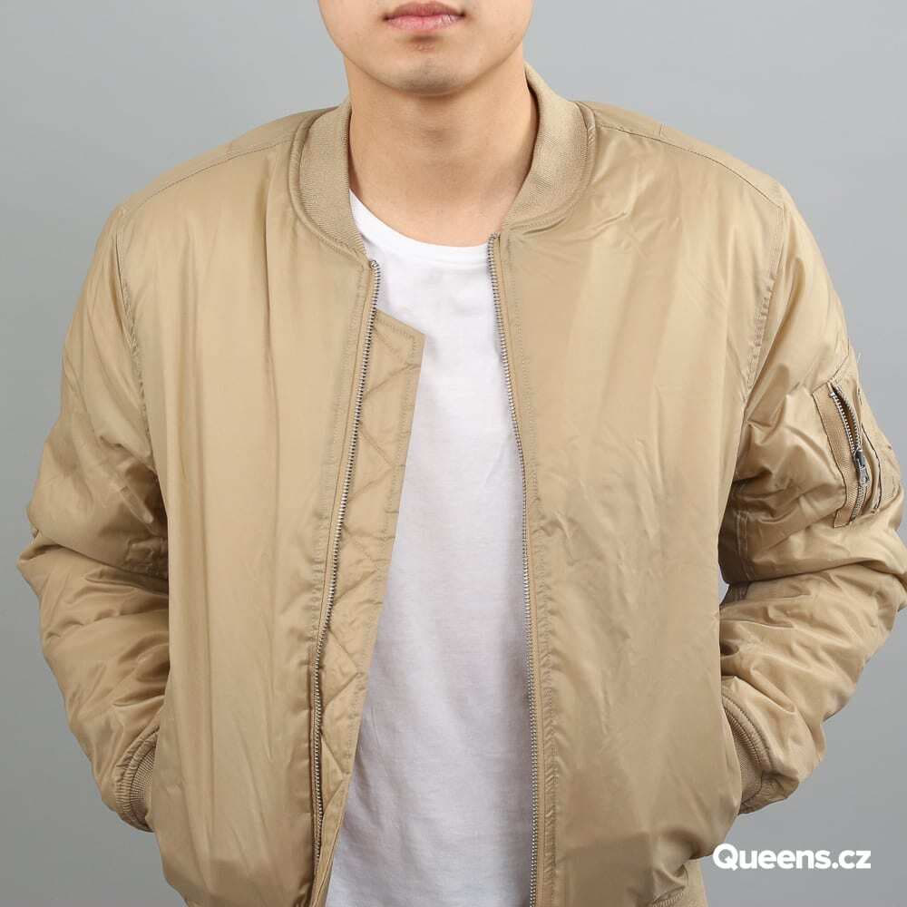 Jackets Urban Classics Basic Bomber Beige