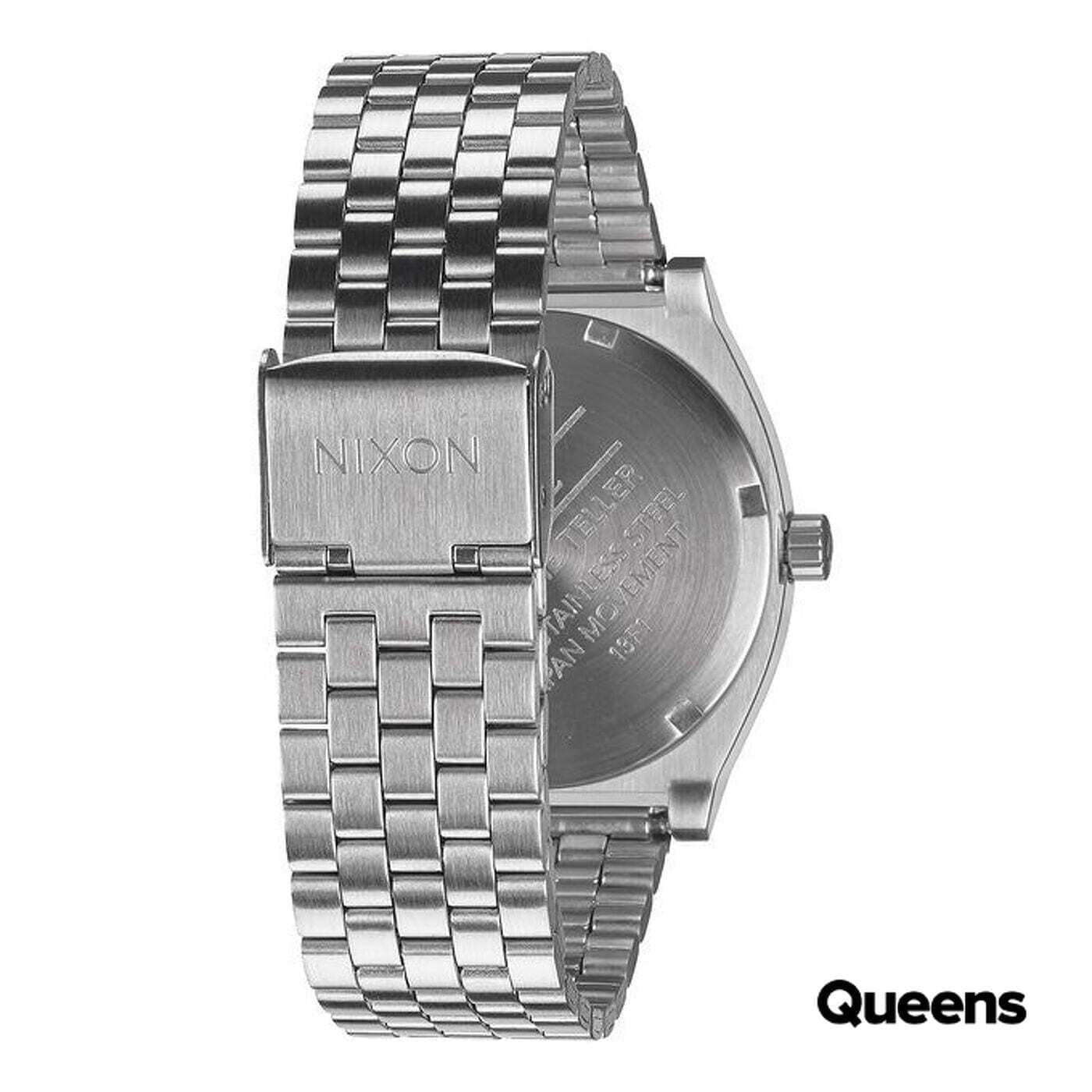Nixon time teller silver top