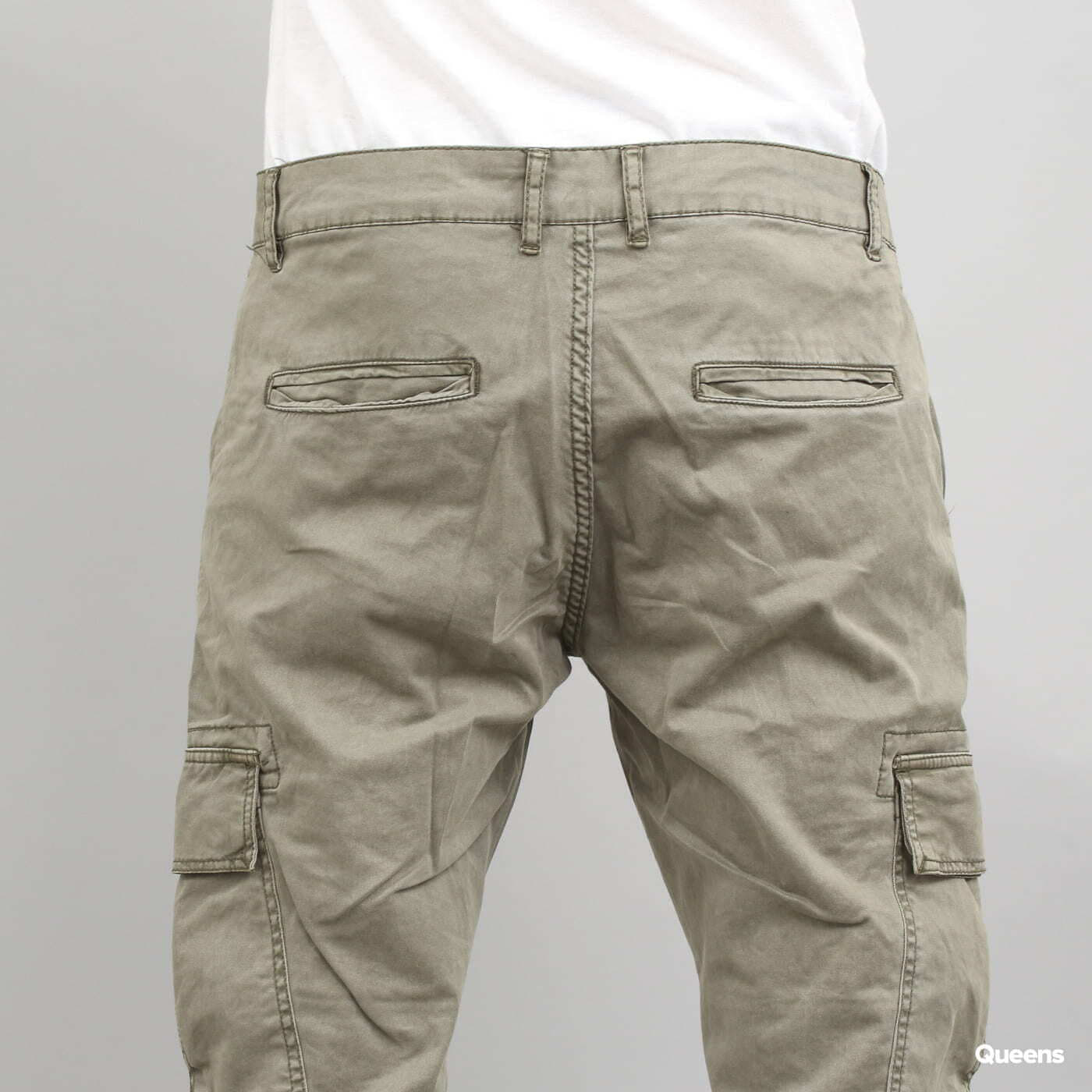Cargo pants Urban Classics Washed Cargo Twill Jogging Pants Green