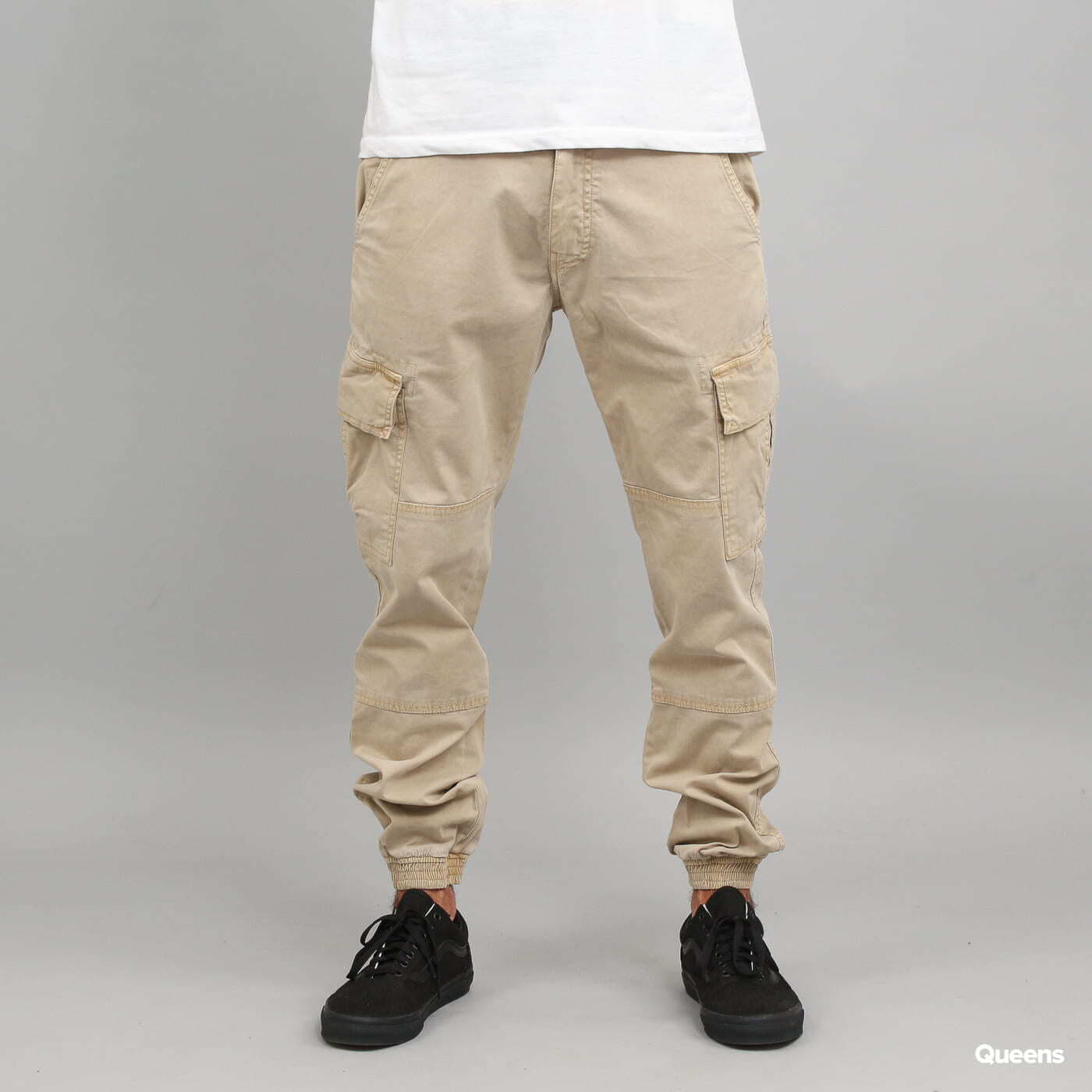 Pantaloni Urban Classics Washed Cargo Twill Jogging Pants Beige W30