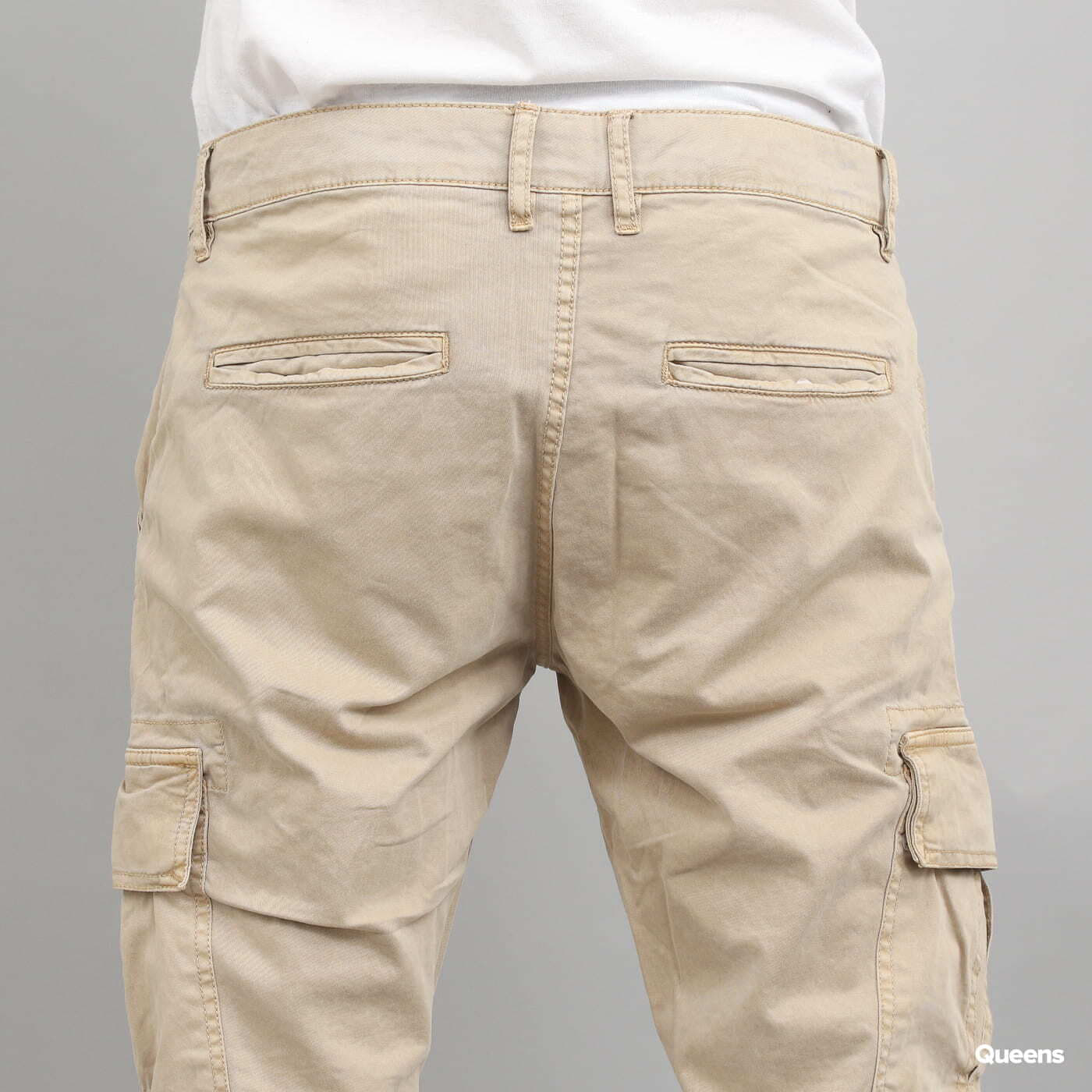 Штани-карго Urban Classics Washed Cargo Twill Jogging Pants Beige