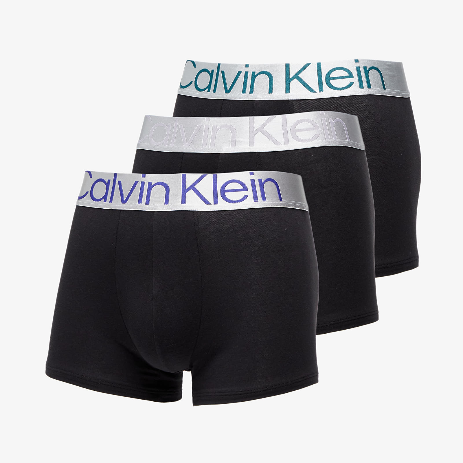 Boxer shorts Calvin Klein Reconsidered Steel Cotton Trunk 3-Pack Black/ Grey