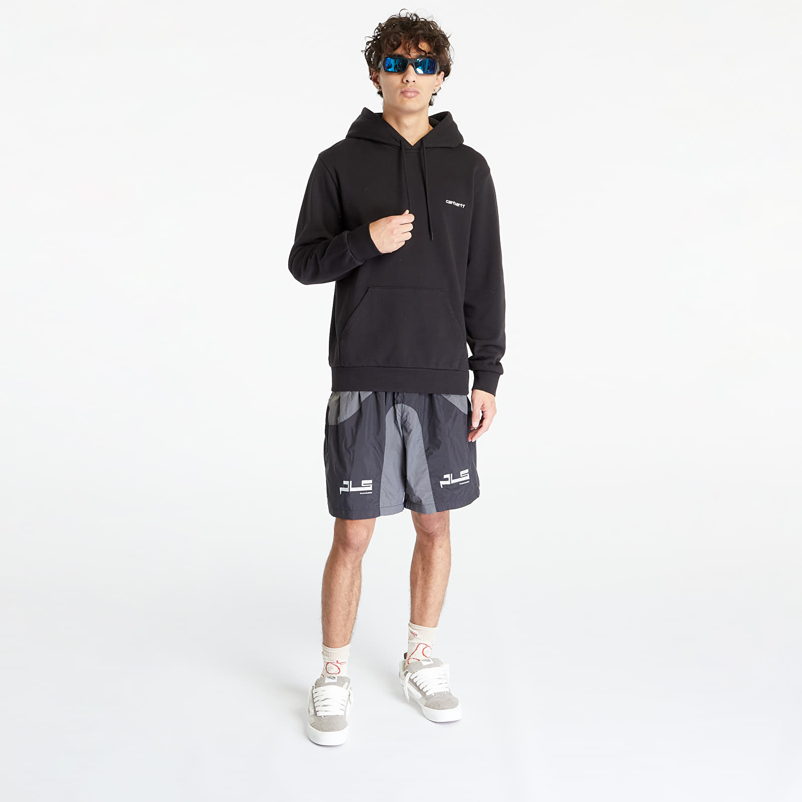 Hoodies and sweatshirts  Carhartt WIP Hooded Script Embroidery Sweatshirt UNISEX Black