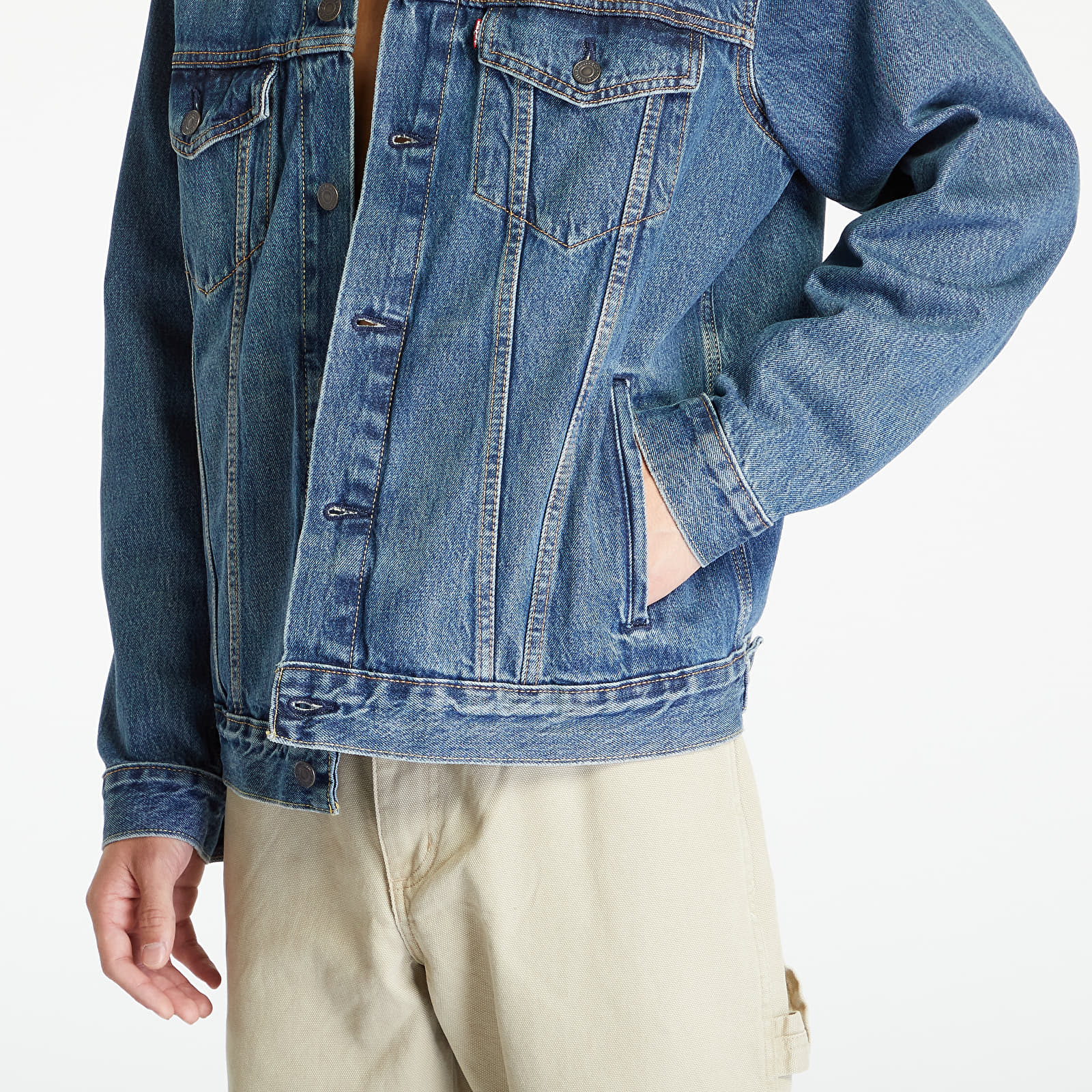 Jacken Levi's ® Relaxed Fit Trucker Jacket Med Indigo - Worn In