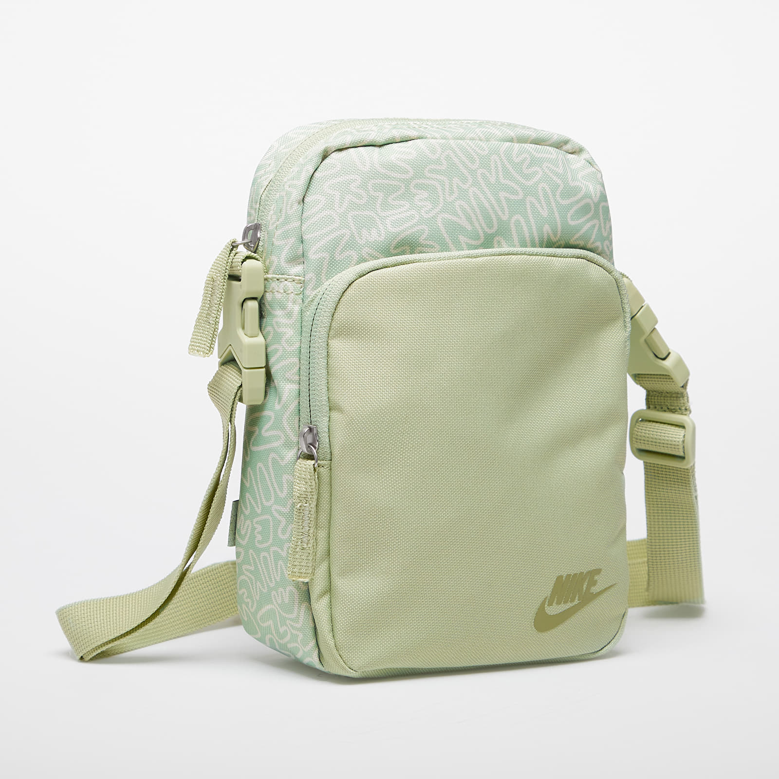 Tašky cez rameno Nike Heritage Scribble Crossbody Honeydew/ Honeydew/ Oil Green