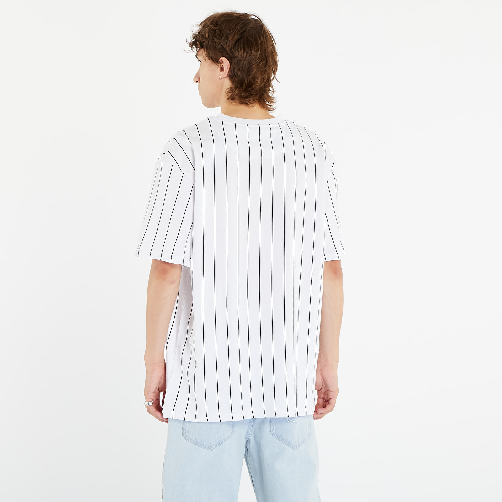 Camisetas Karl Kani Small Signature Pinstripe Tee White/ Black