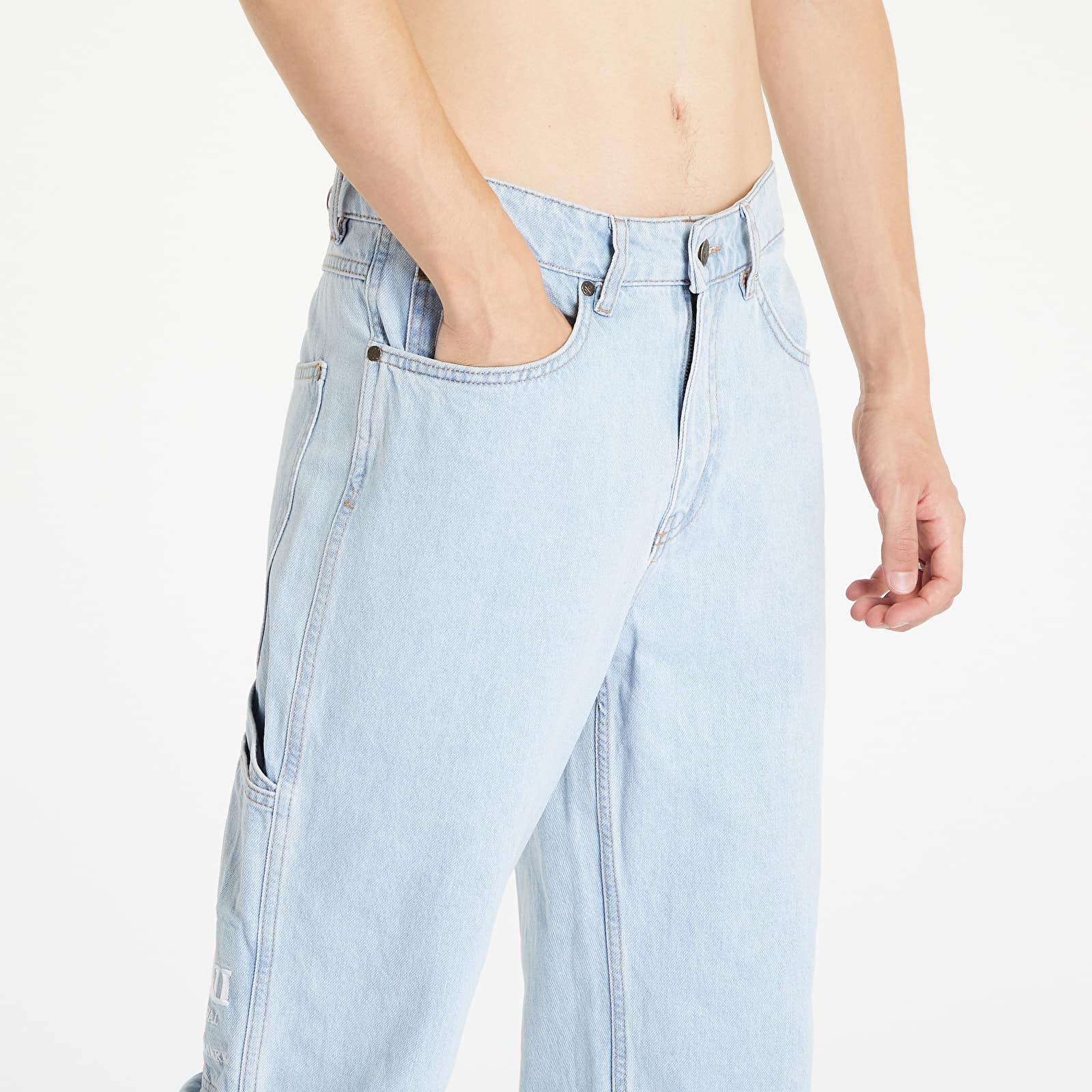 Pants Karl Kani Retro Baggy Workwear Denim Light Blue