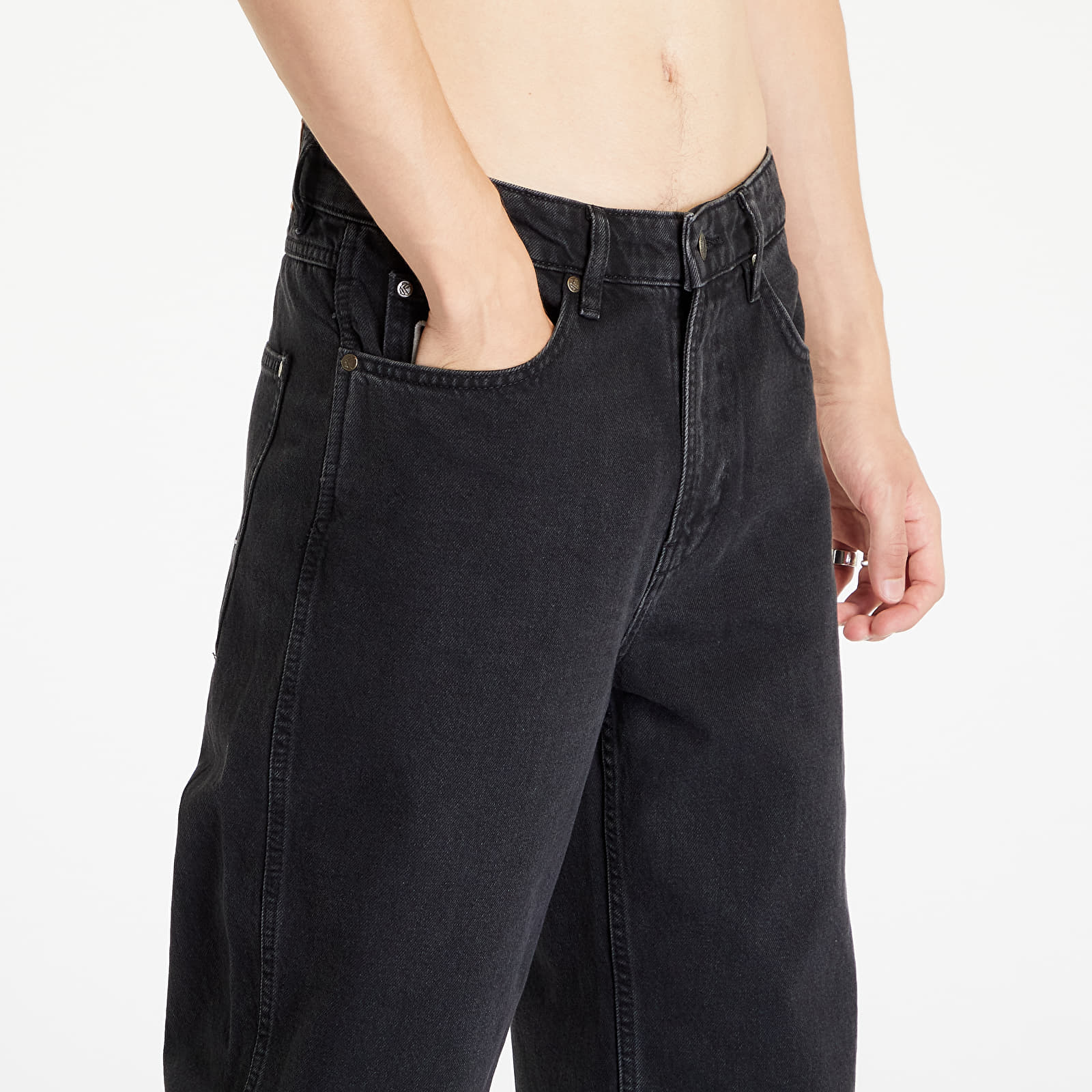 Jeansy Karl Kani Small Signature Baggy Five Pocket Denim Vintage Black