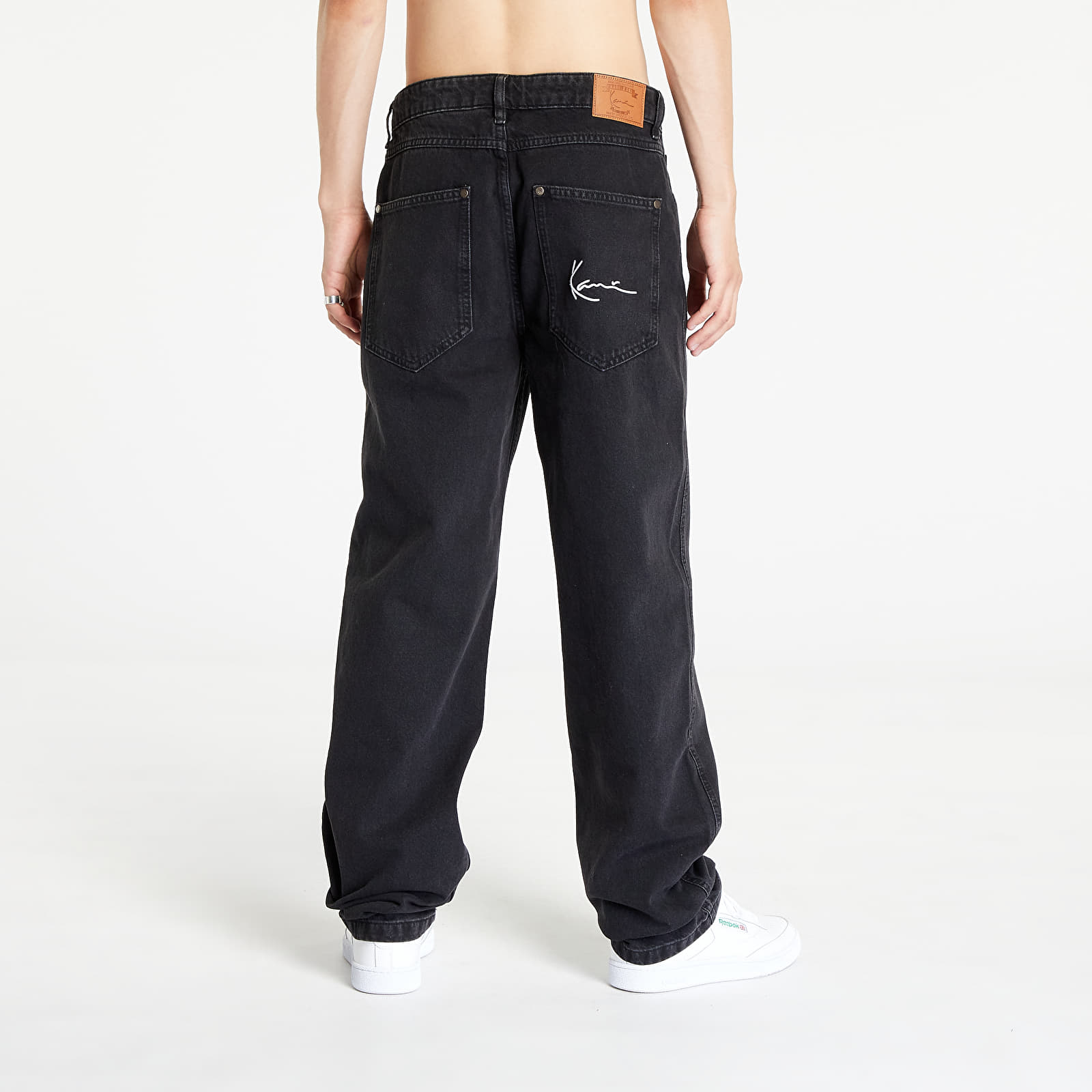 Jeansy Karl Kani Small Signature Baggy Five Pocket Denim Vintage Black