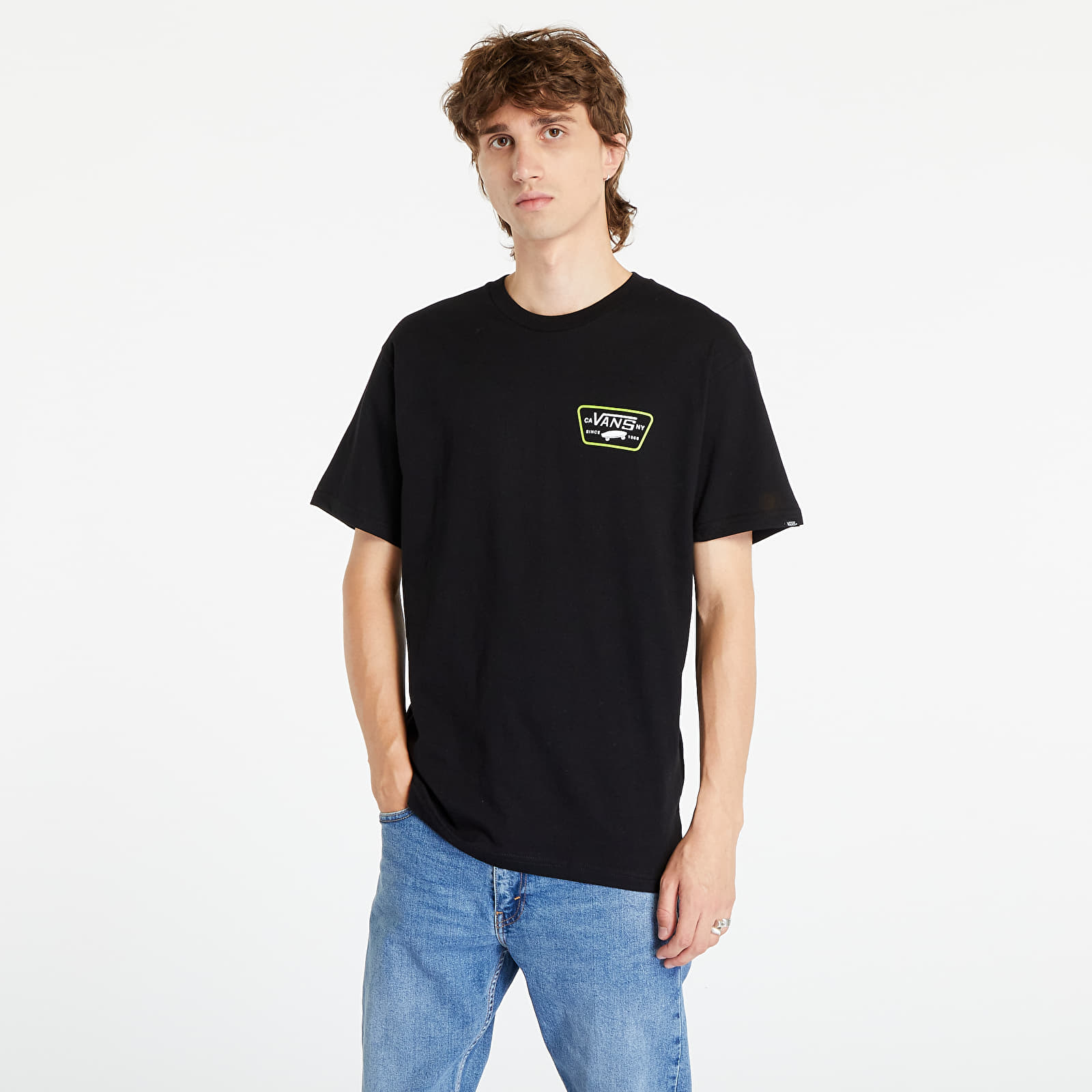 T-krekli Vans Full Patch Back Ss Tee Black/ Lime