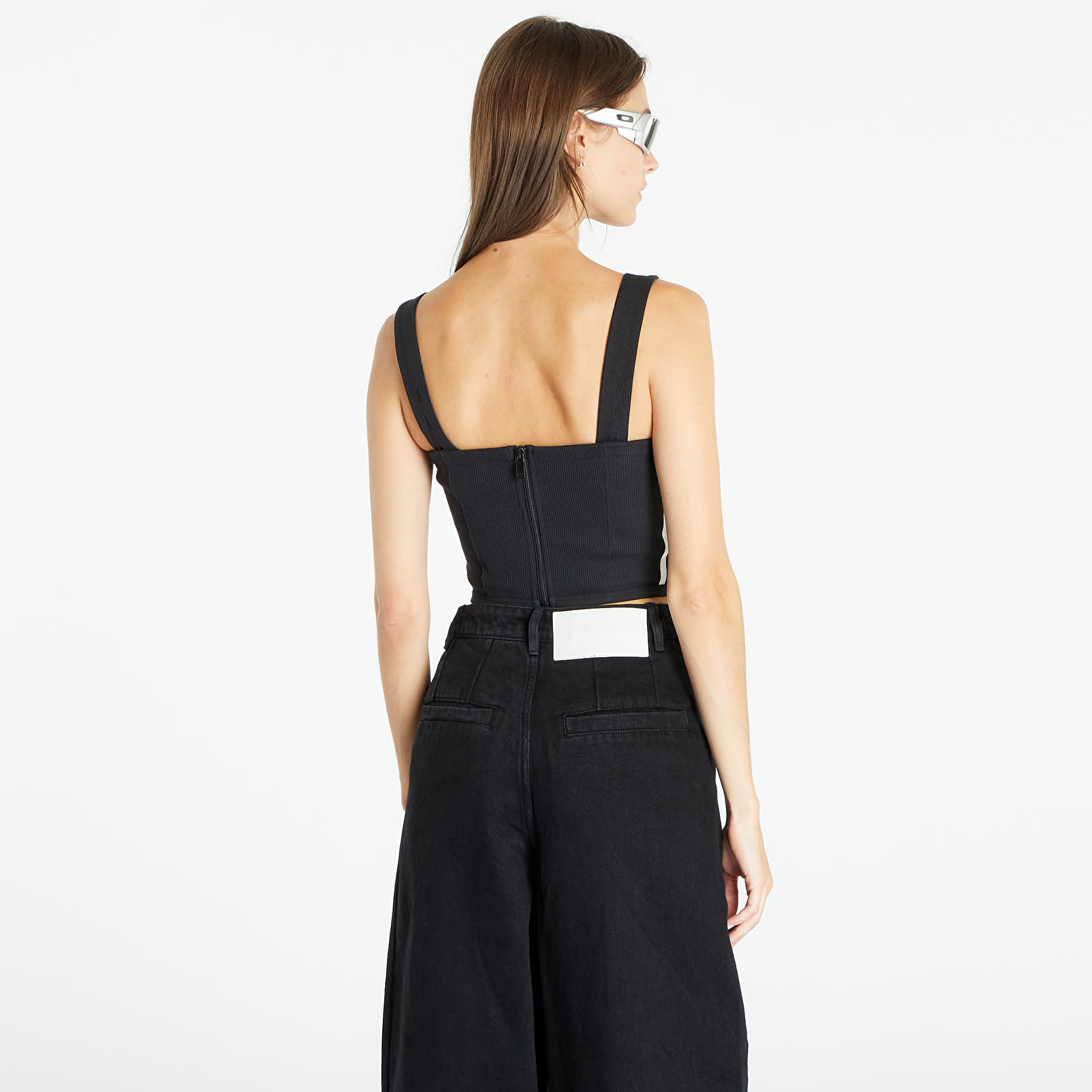 Tops adidas Originals Rib Corset Tank Top Black
