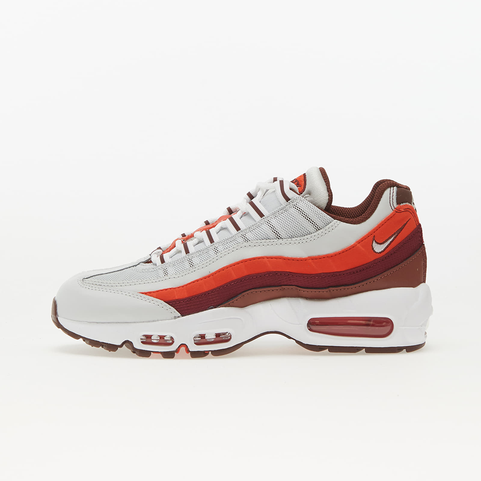 Baskets et chaussures pour hommes Nike Air Max 95 Photon Dust White Dark Pony Picante Red Queens