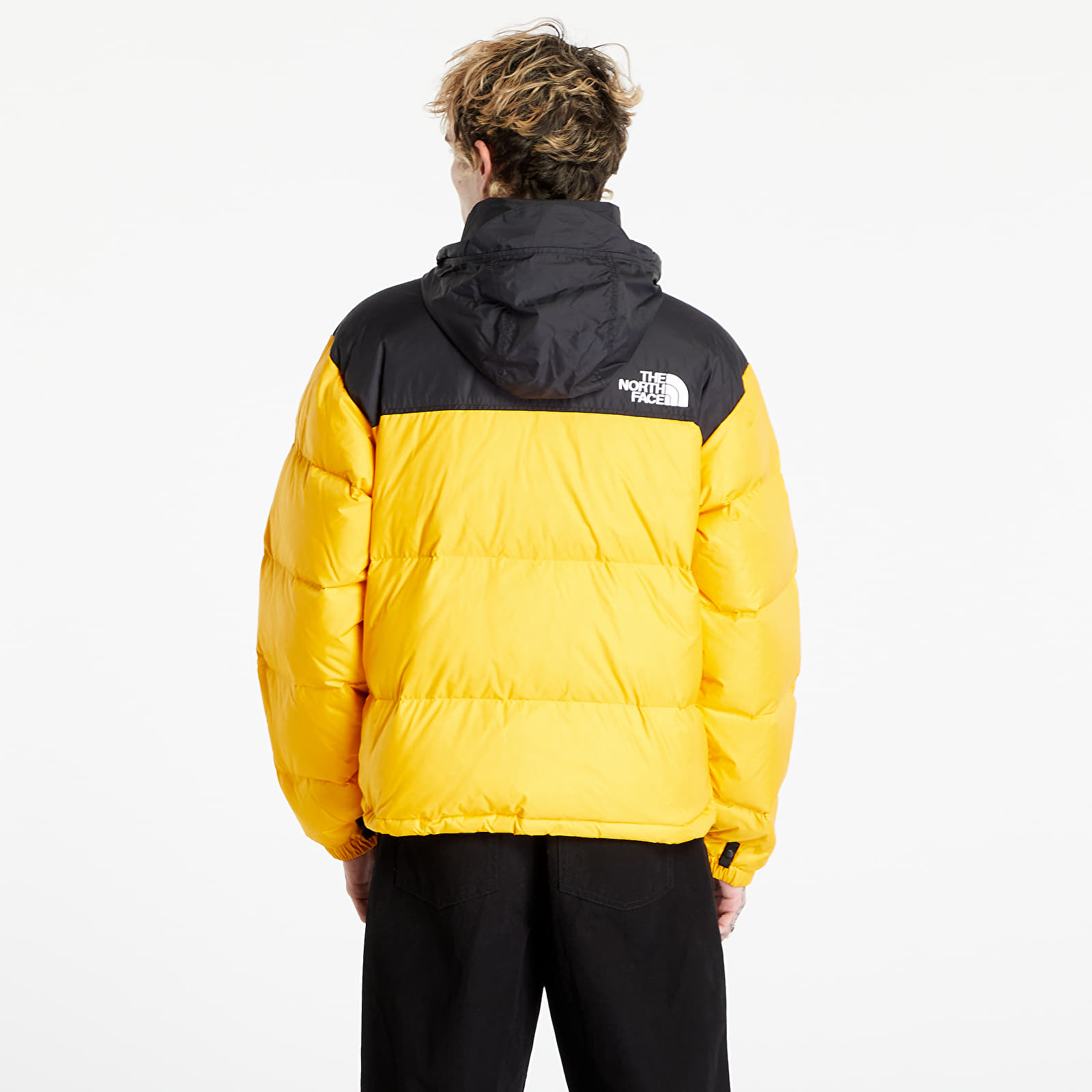 Gold and black north face jacket sale