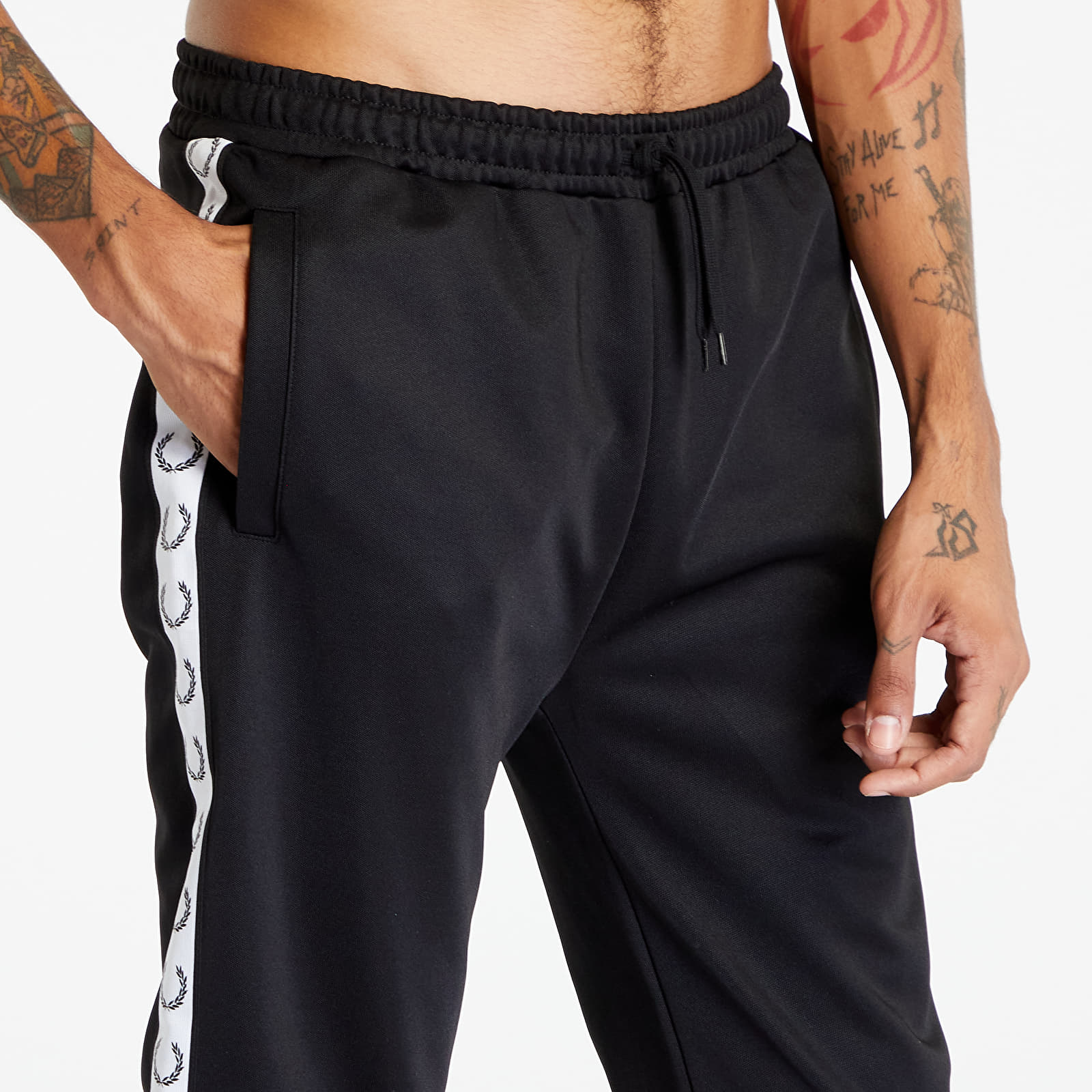 Sweatpants FRED PERRY Taped Track Pant Black