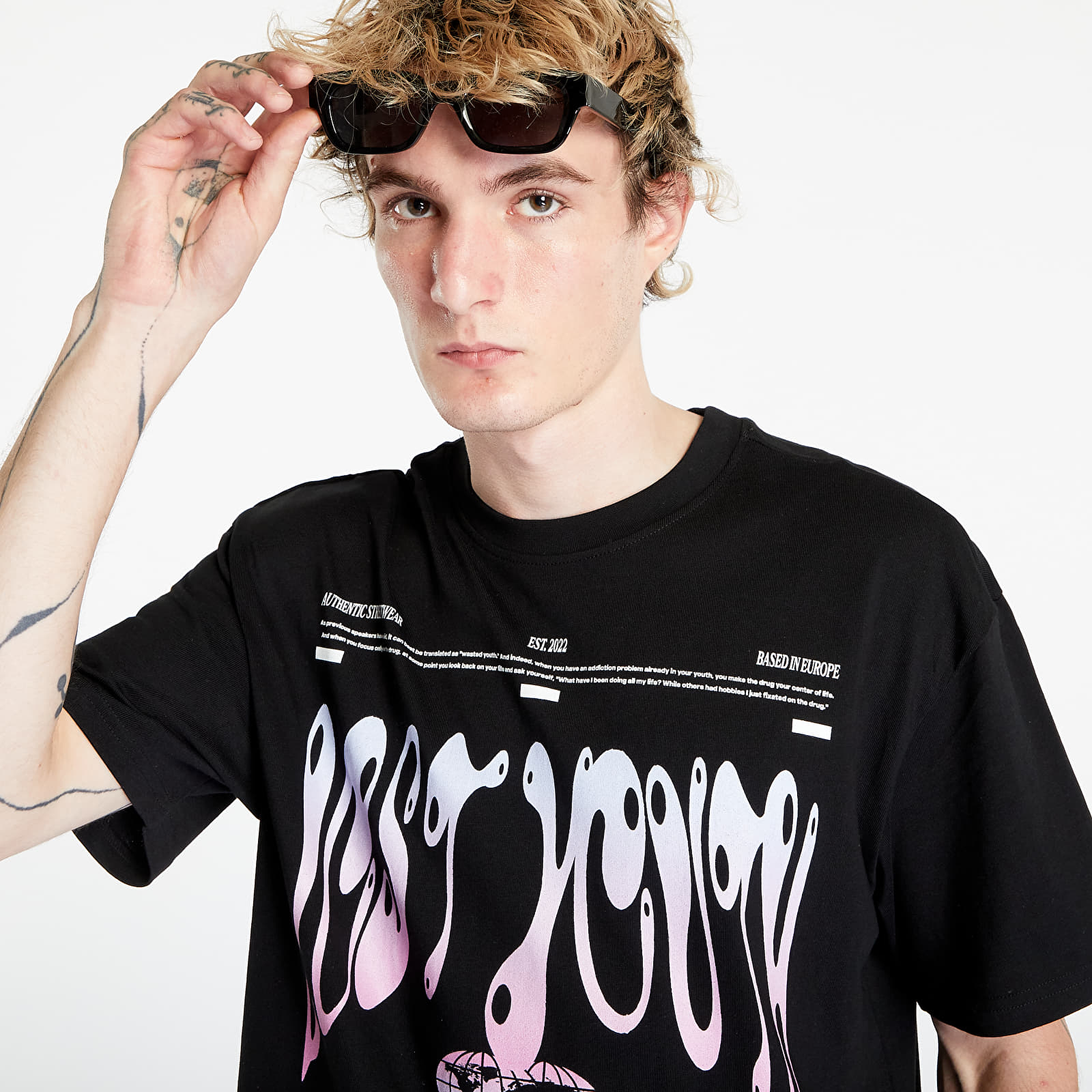 Koszulki Lost Youth Tee Authentic Black