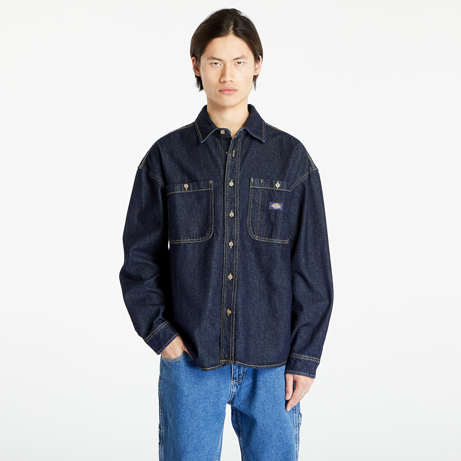 Overhemden Dickies Houston Shirt Rinsed