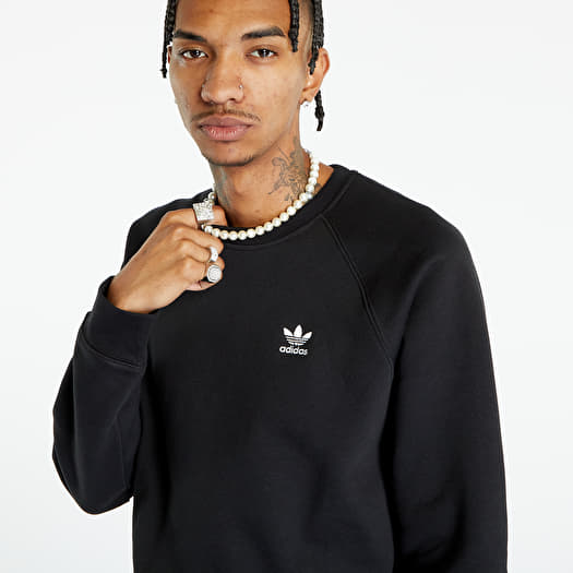 Hoodies and sweatshirts adidas Originals Essential Crew Black | Queens
