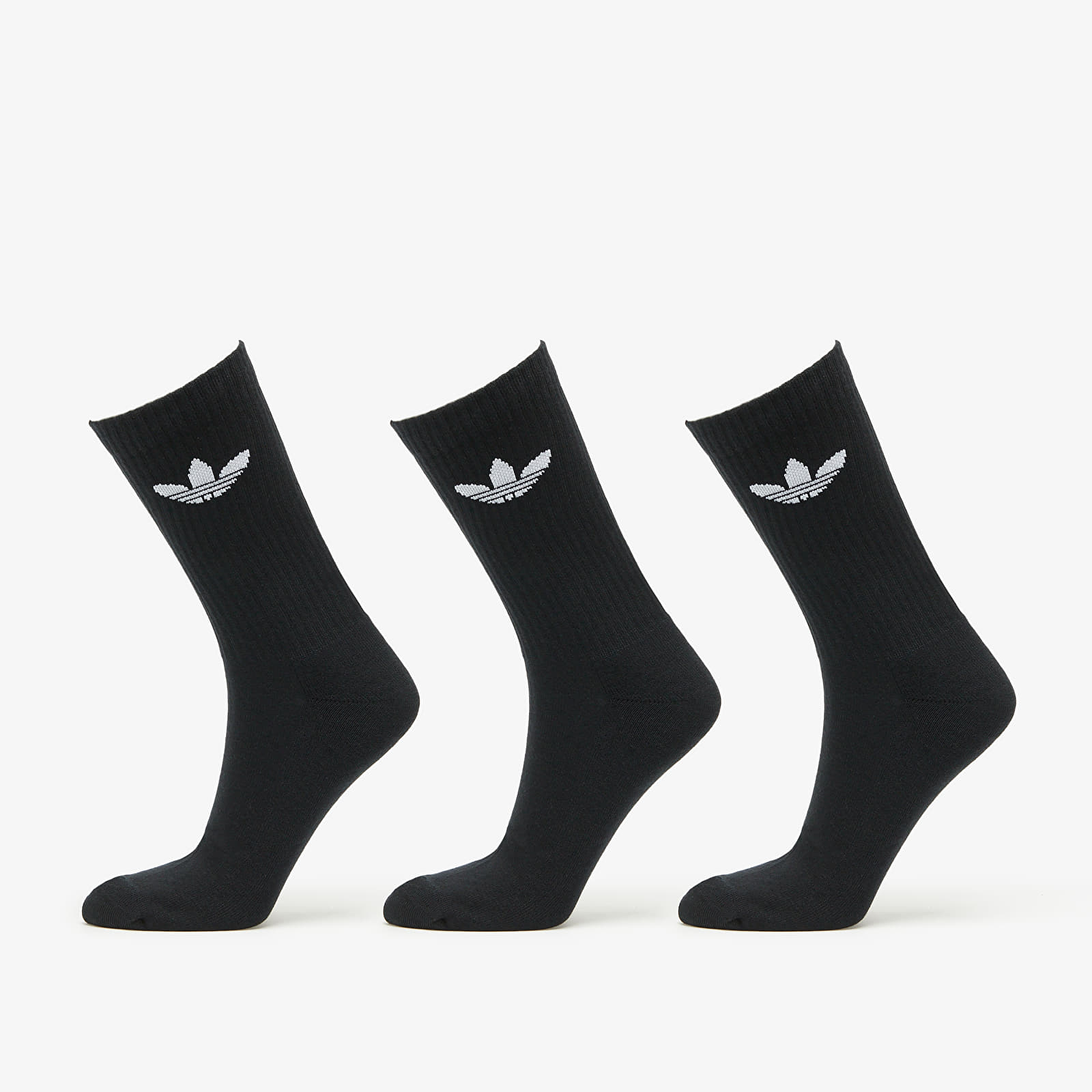 Sokid adidas Originals Trefoil Cushion Crew Socks 3-Pack Black