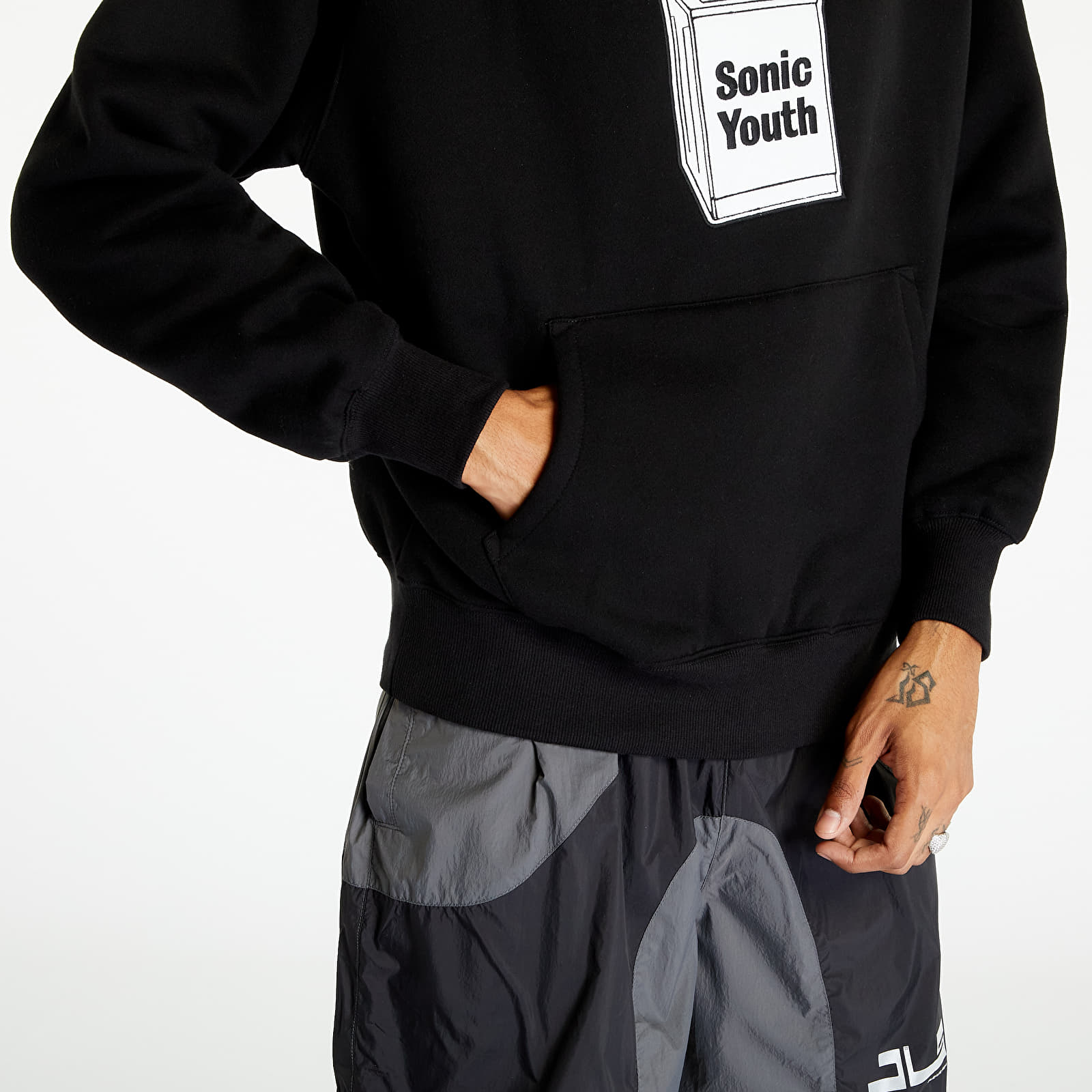 Mikiny PLEASURES x Sonic Youth Washing Machine Hoodie Black