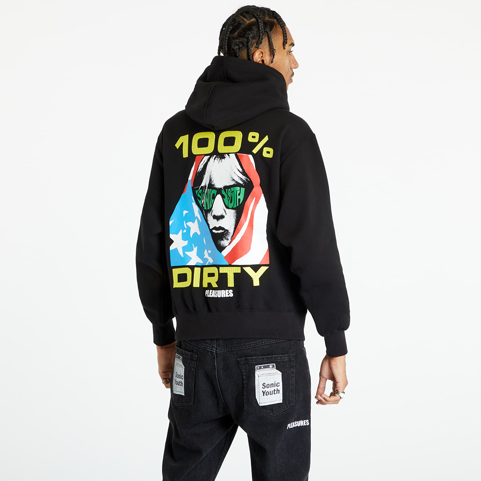 Sweatshirts PLEASURES Dirty Hoodie Black
