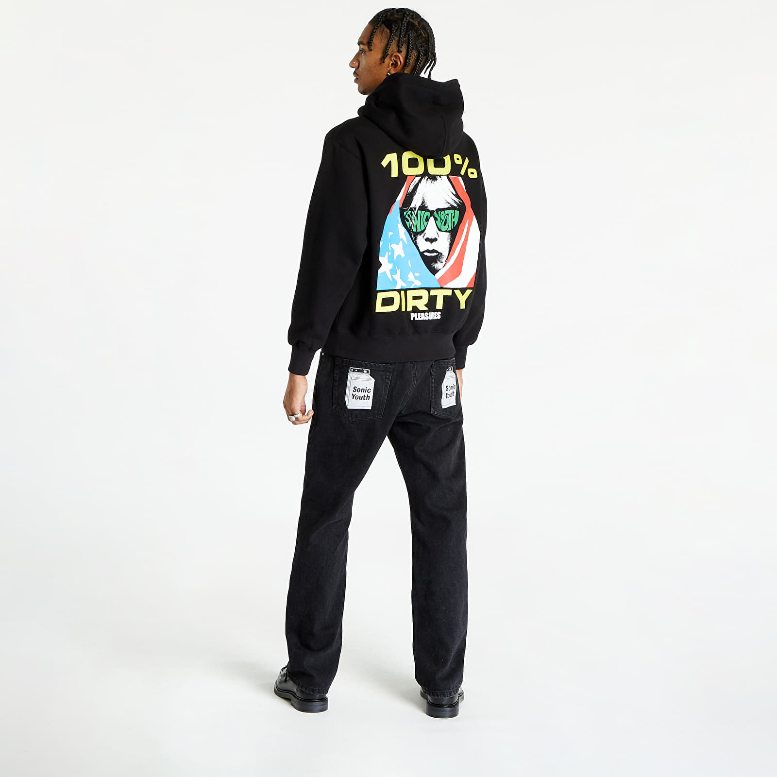Sweatshirts PLEASURES Dirty Hoodie Black