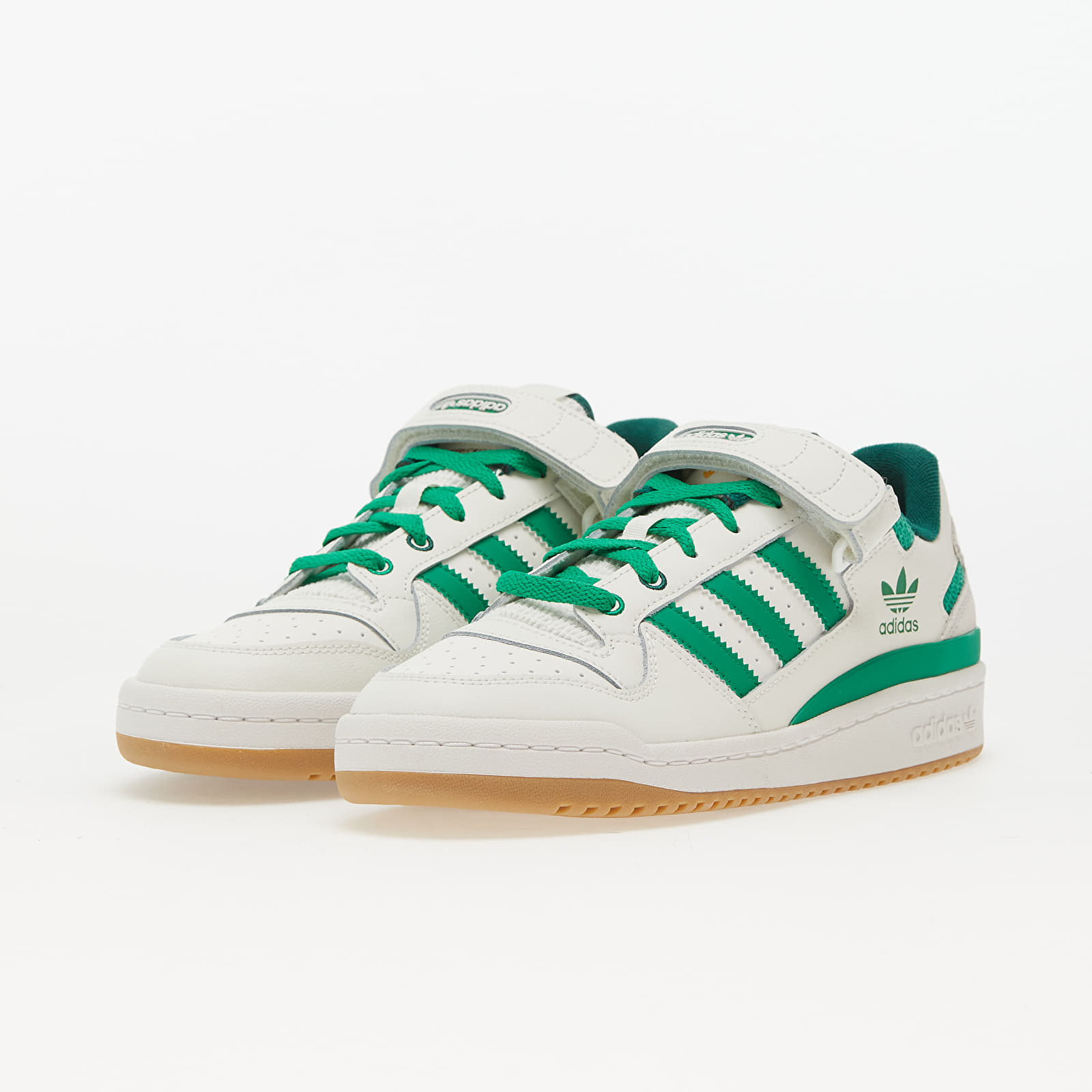 Adidași și pantofi pentru bărbați adidas Originals Forum Low Cloud White/ Green/ Gum