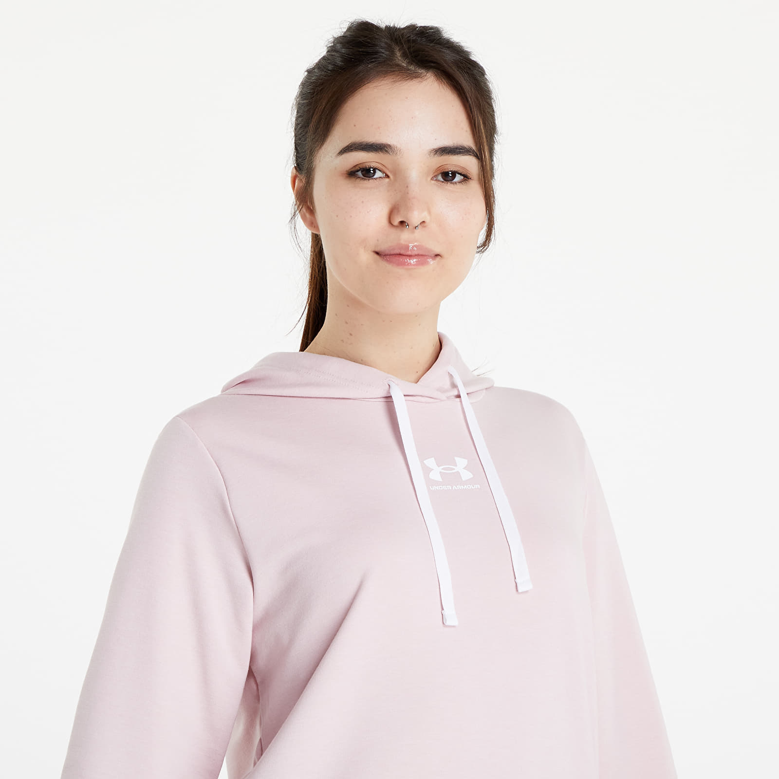 Bright pink under armour hoodie deals