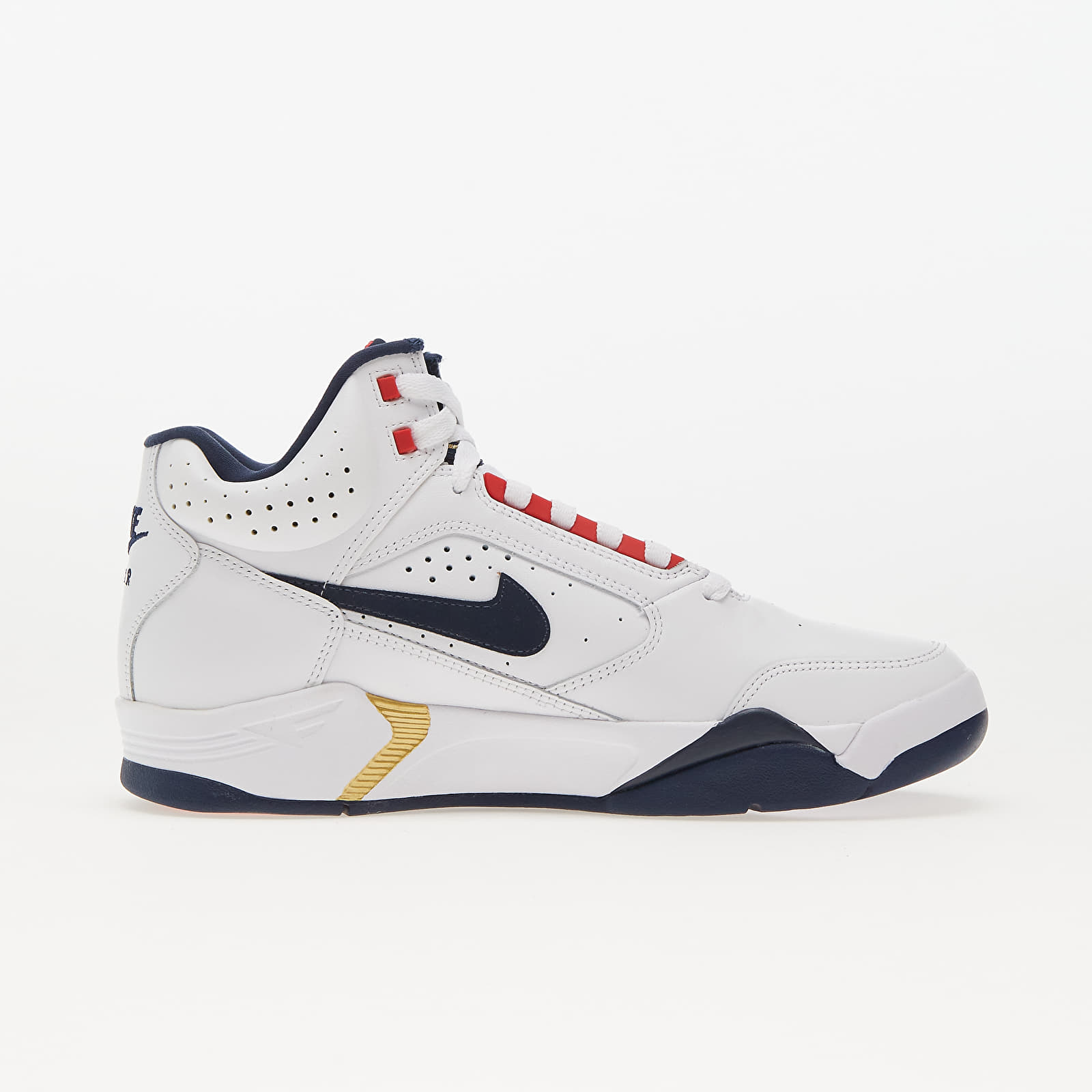 Pánské tenisky a boty Nike Air Flight Lite Mid White/ Midnight Navy-University Red