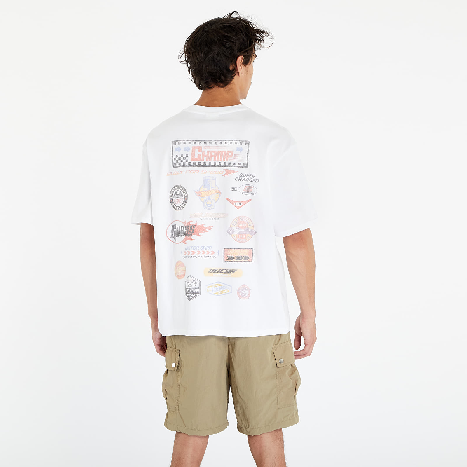 Футболки GUESS Go Hw Printed Tee Pure White