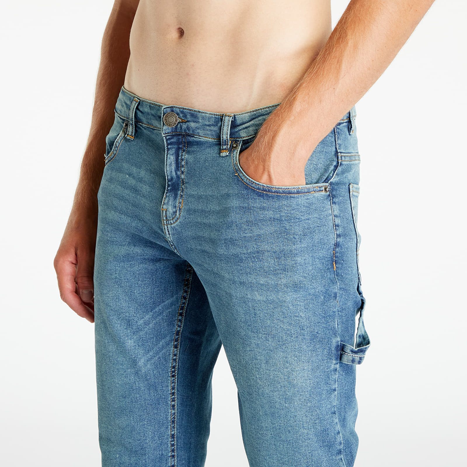 Teksad Urban Classics Carpenter Back Jeans Sand Destroyed Washed