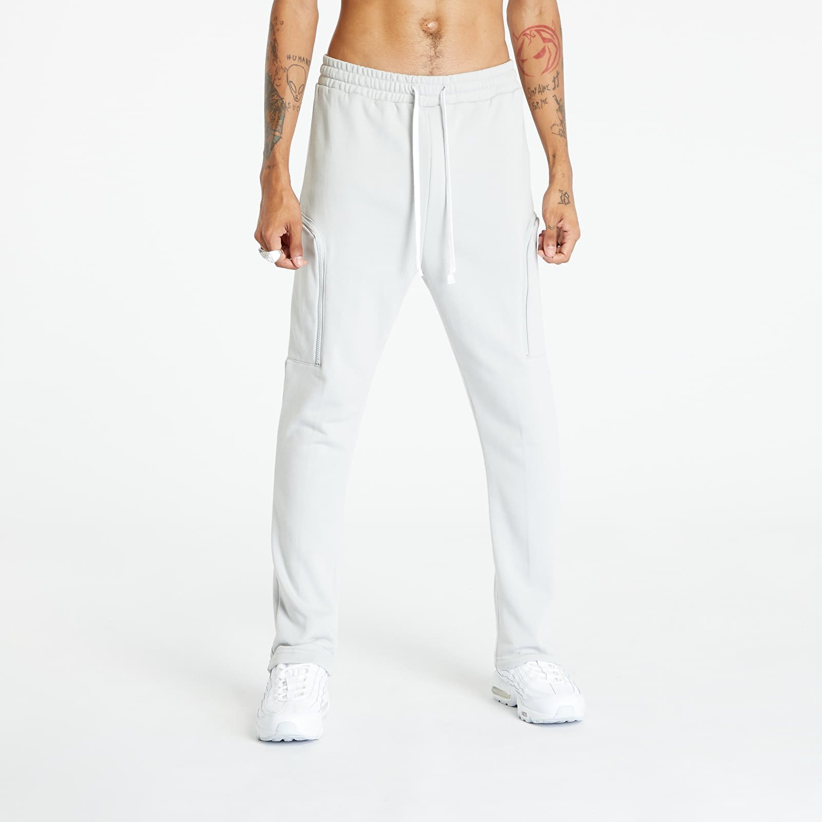 Spodnie dresowe Urban Classics Low Crotch Cargo Sweatpants Lightasphalt