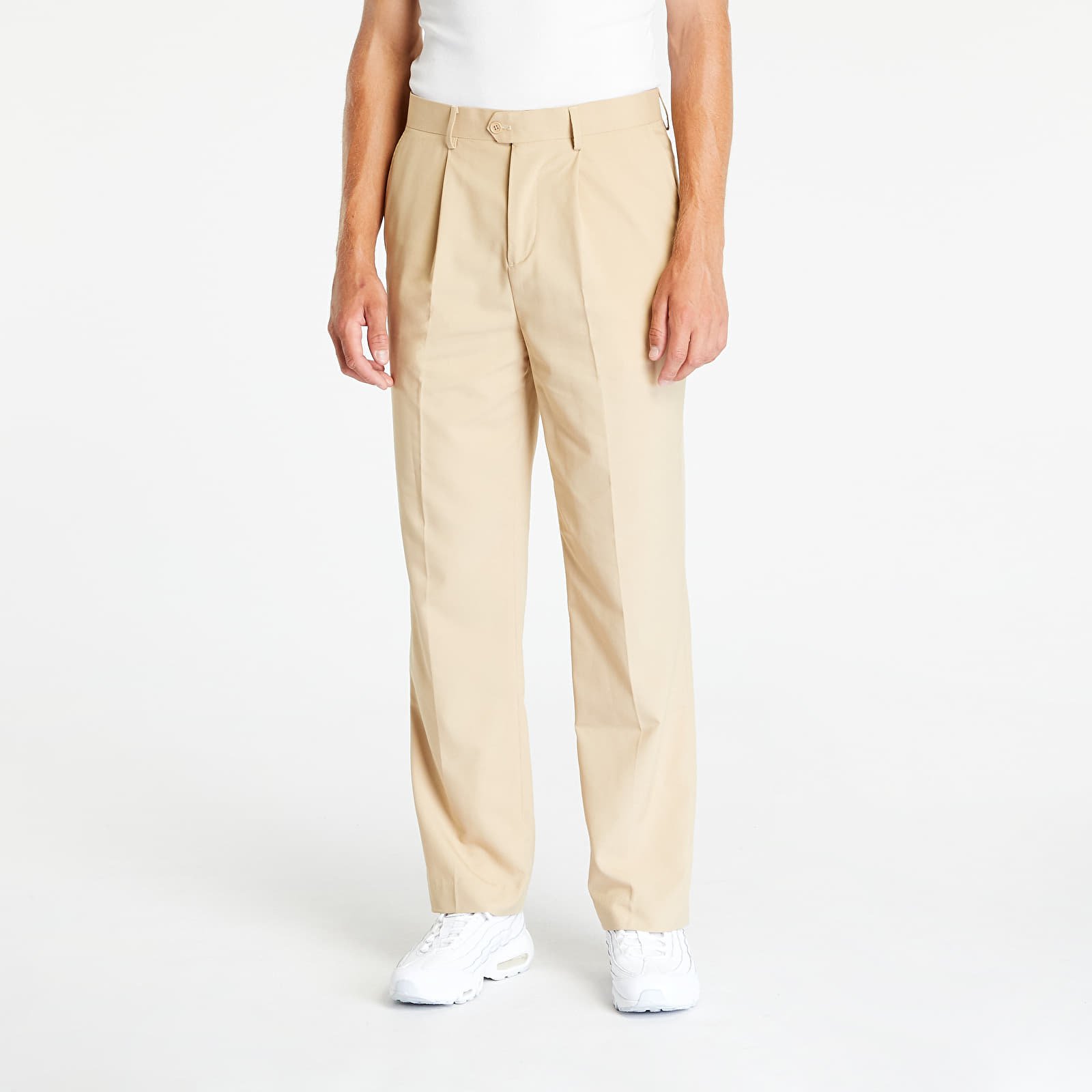 Jeans and trousers Urban Classics Straight Pleat-Front Trousers Unionbeige