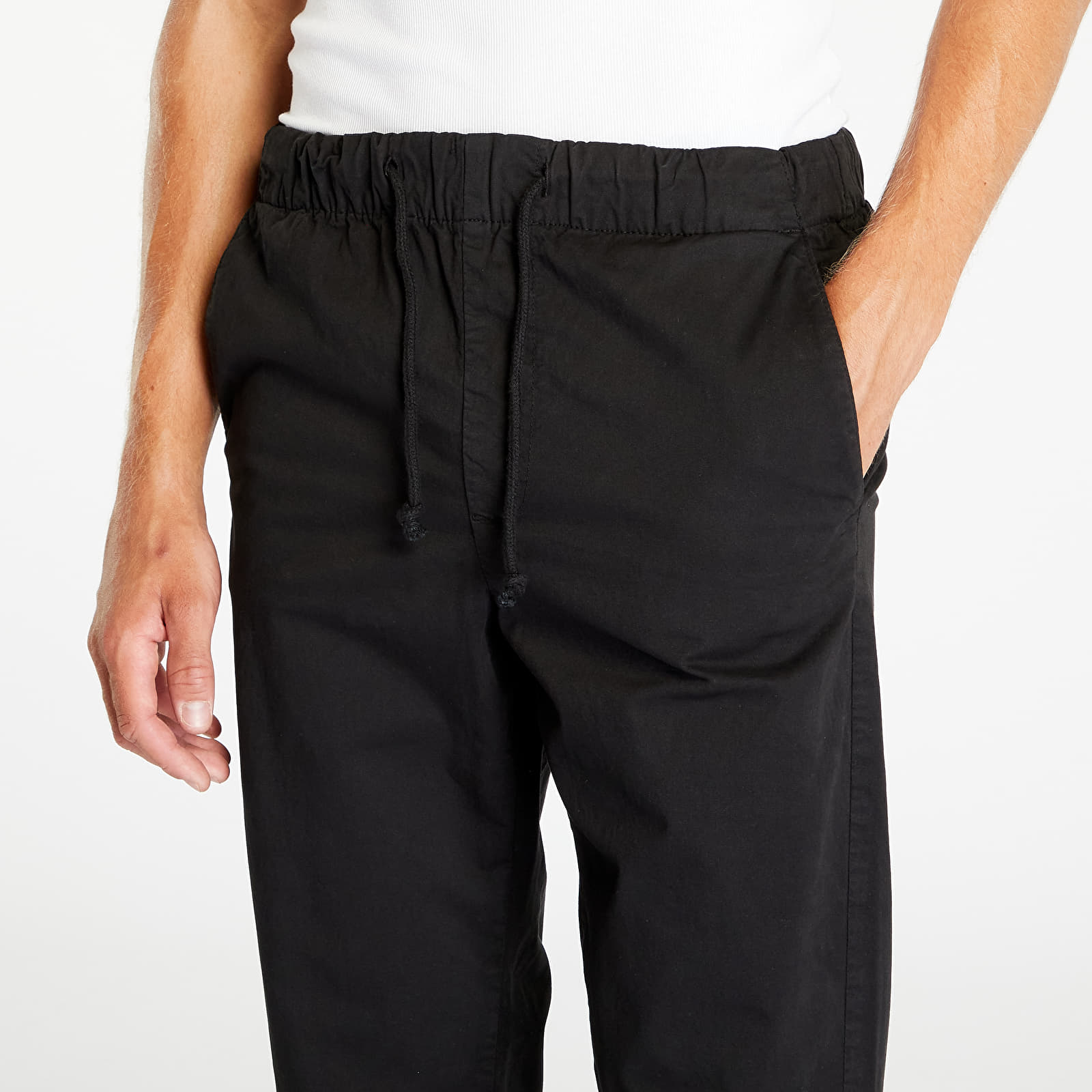 Bukser Urban Classics Straight Slit Trouser Black