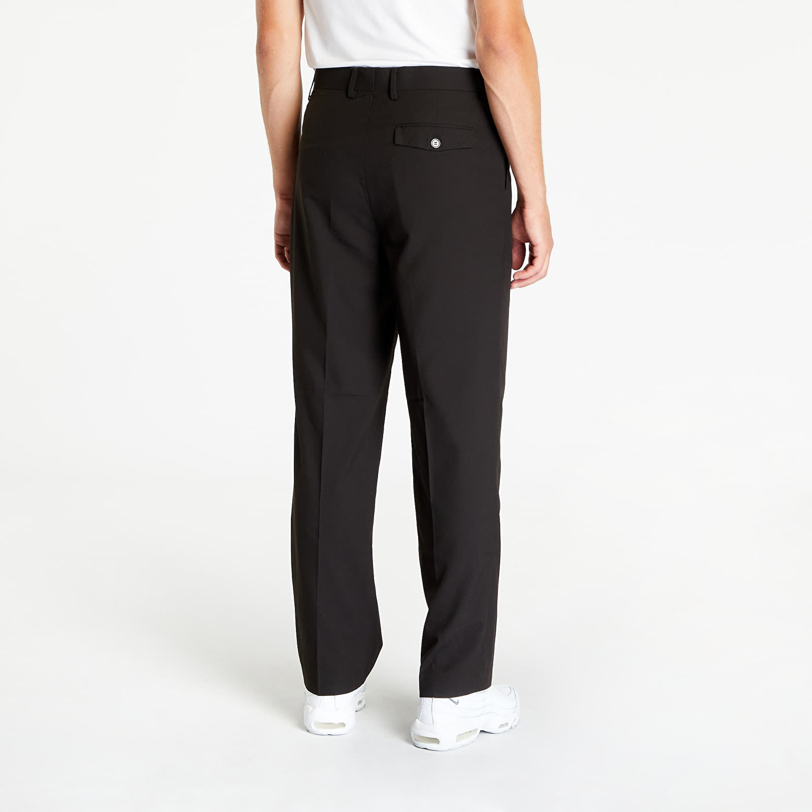 Pantalones Urban Classics Straight Pleat-Front Trousers Black