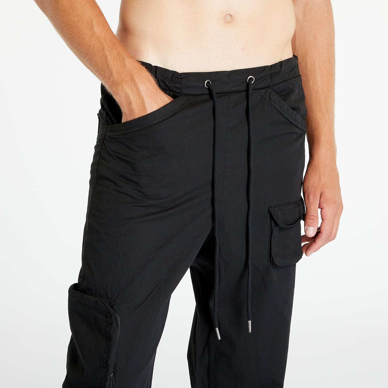 Jeans og bukser Urban Classics Asymetric Pants Black