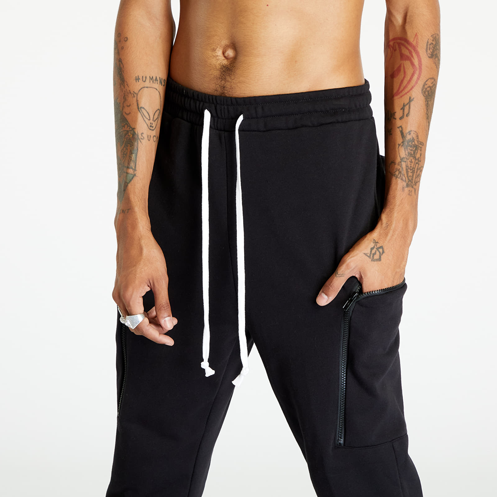 Спортивні штани Urban Classics Low Crotch Cargo Sweatpants Black