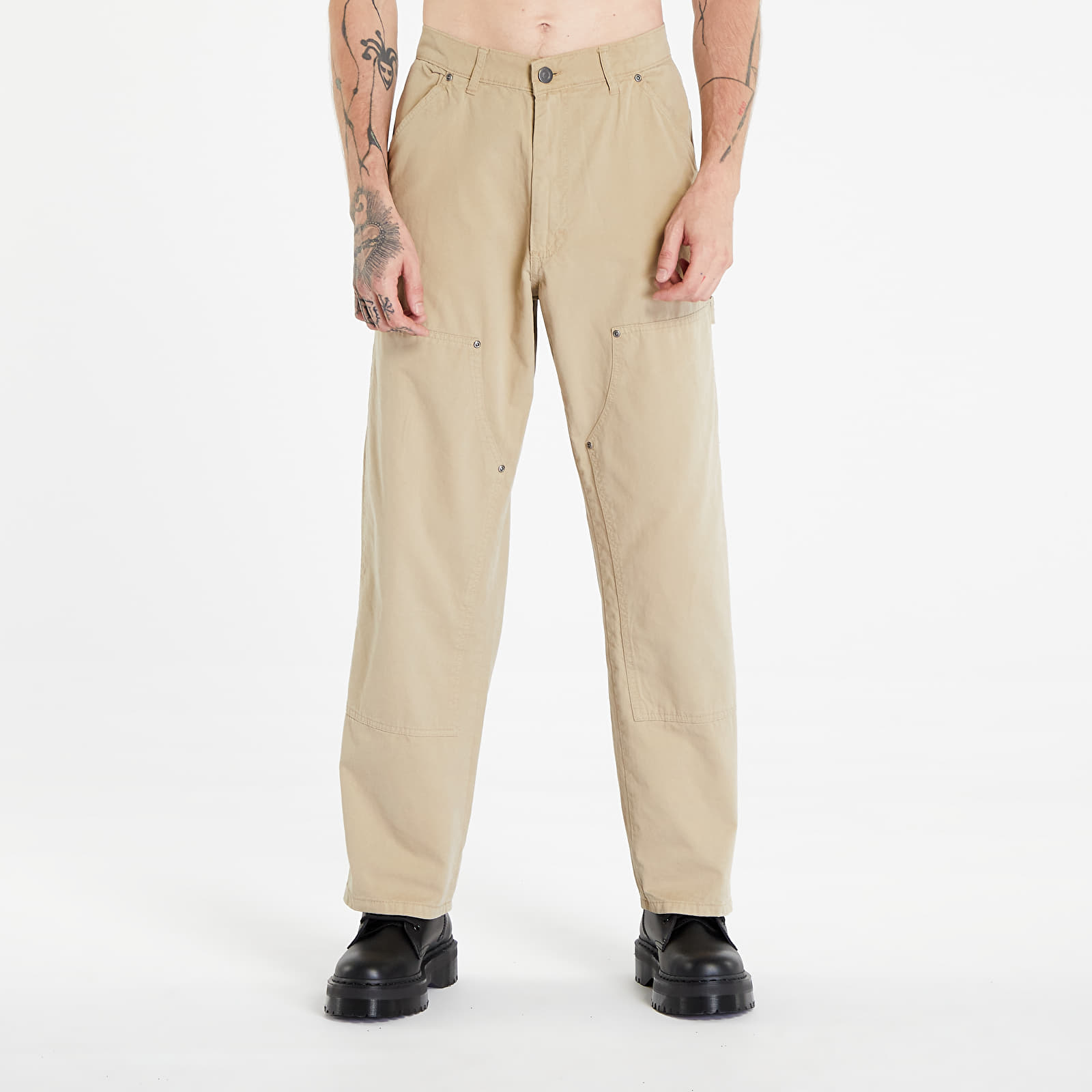 Jeans og bukser Urban Classics Double Knee Carpenter Trouser Unionbeige