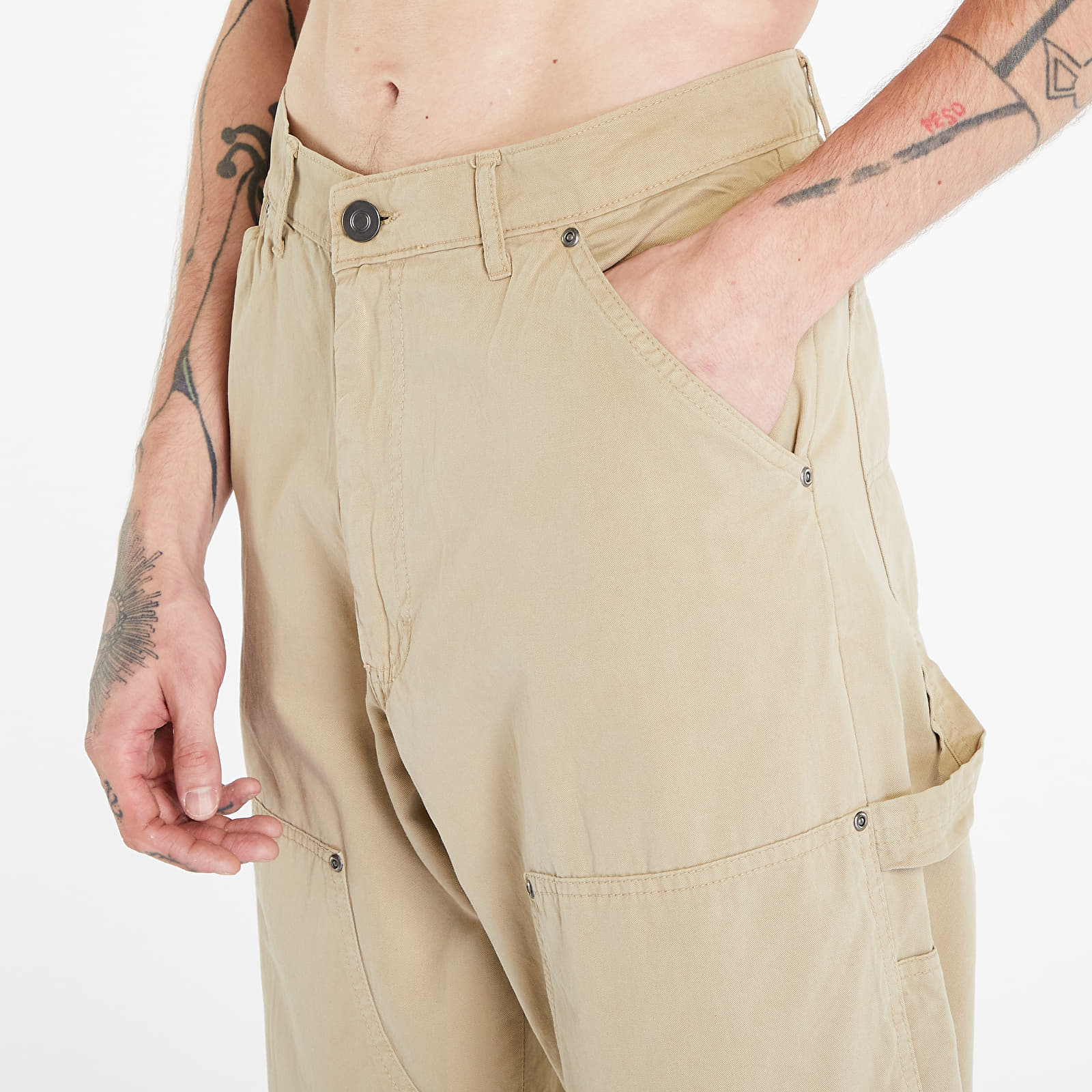 Jeans og bukser Urban Classics Double Knee Carpenter Trouser Unionbeige