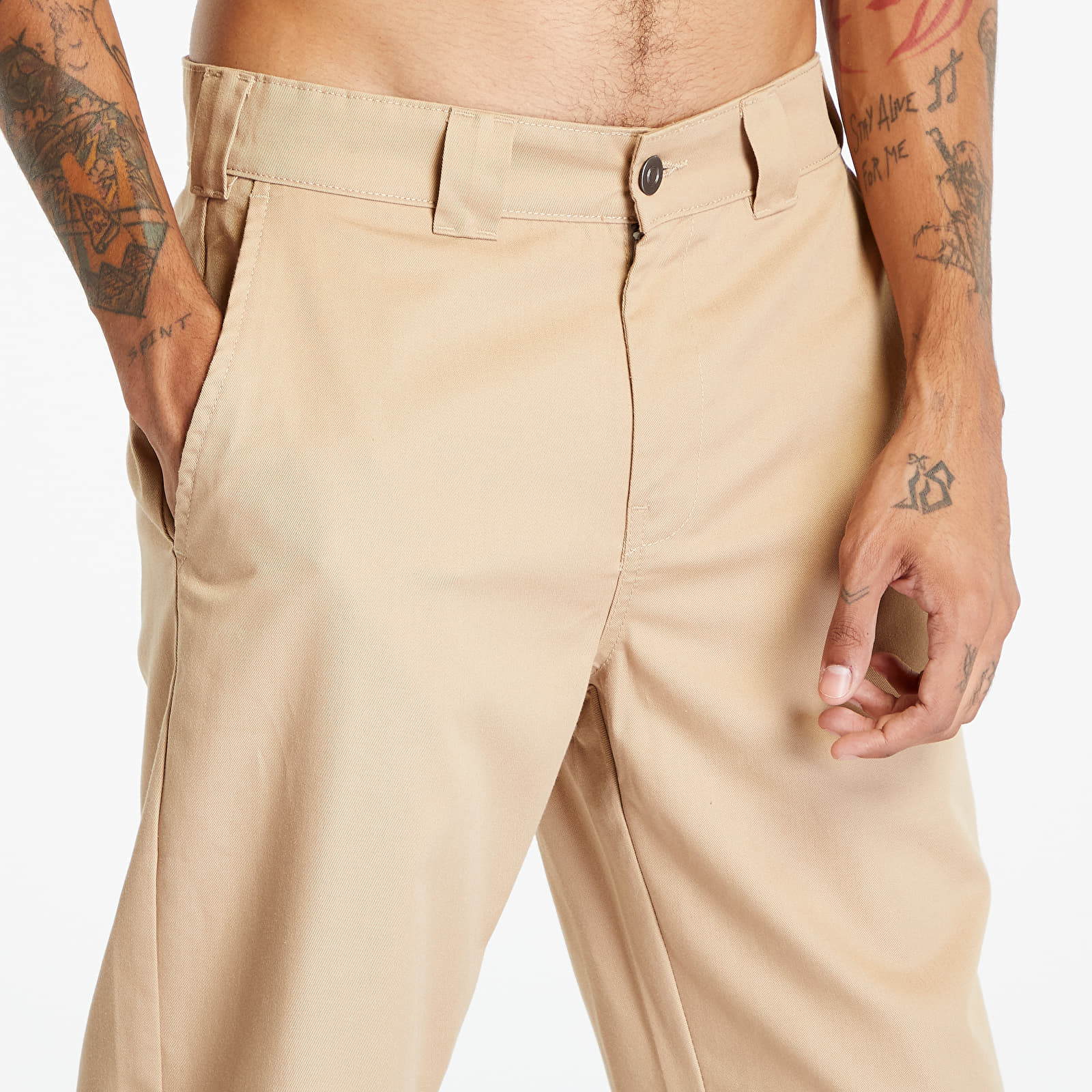 Hosen Urban Classics Classic Workwear Pants Unionbeige