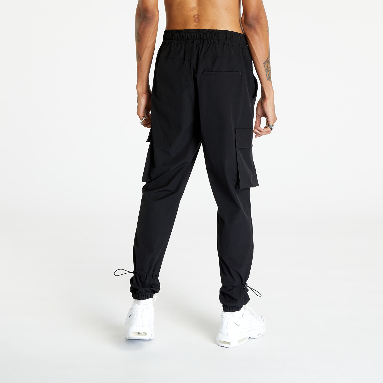 Cargo kalhoty Urban Classics Adjustable Cargo Pants Black