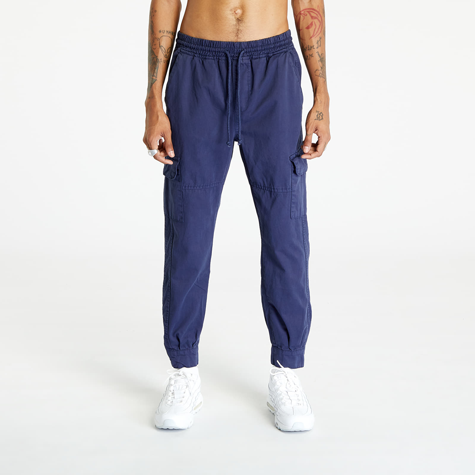 Broeken Urban Classics Military Jogg Pants Spaceblue XL