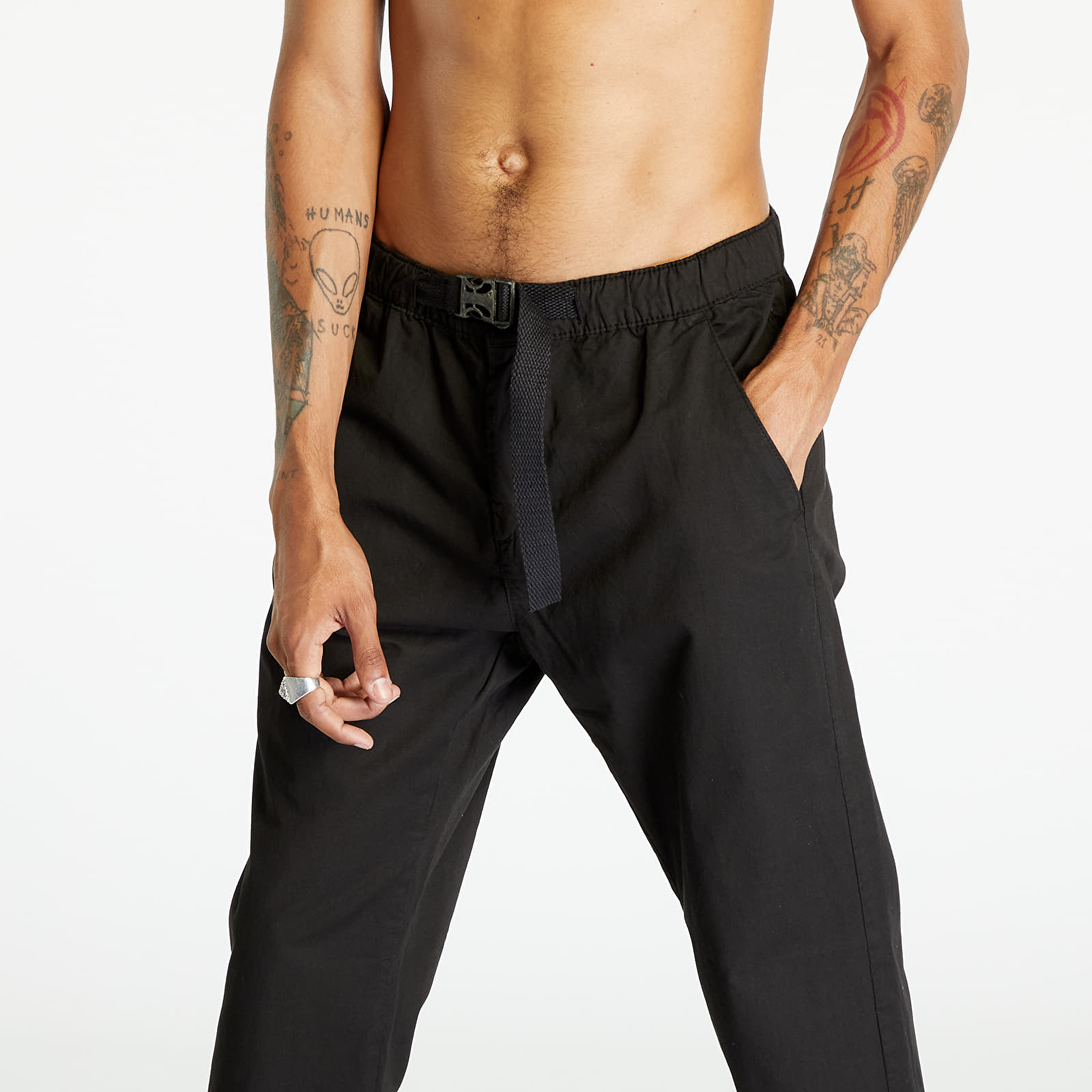 Pantalon Urban Classics Straight Leg Chino with Belt Black