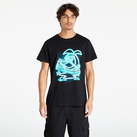 T-shirt Urban Classics Palm Sneaker Tee Black