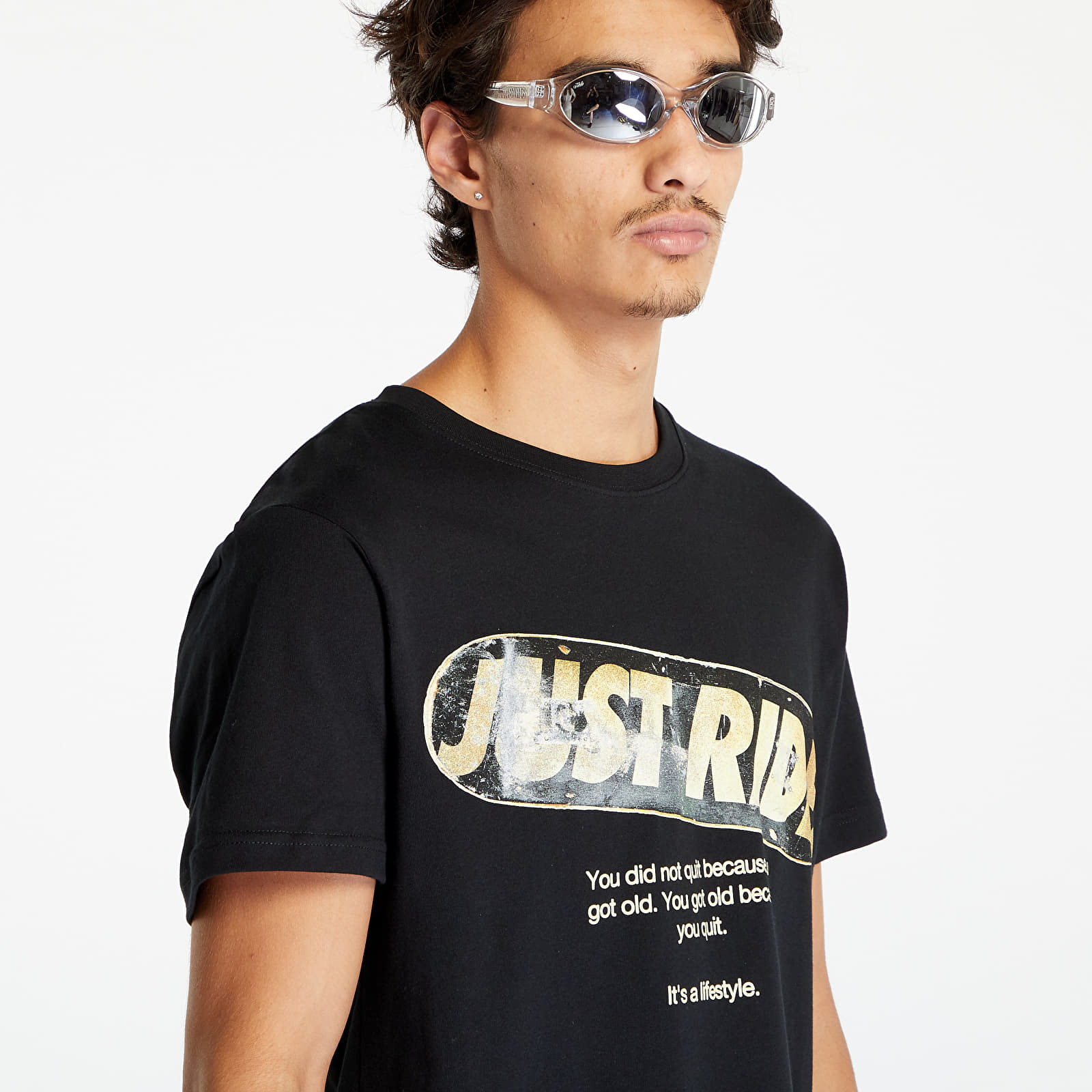 Trička Urban Classics Just Ride Tee Black