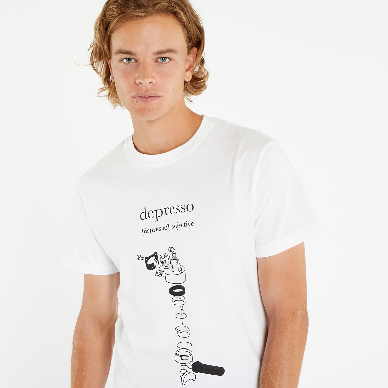 T-särgid Urban Classics Depresso Tee White