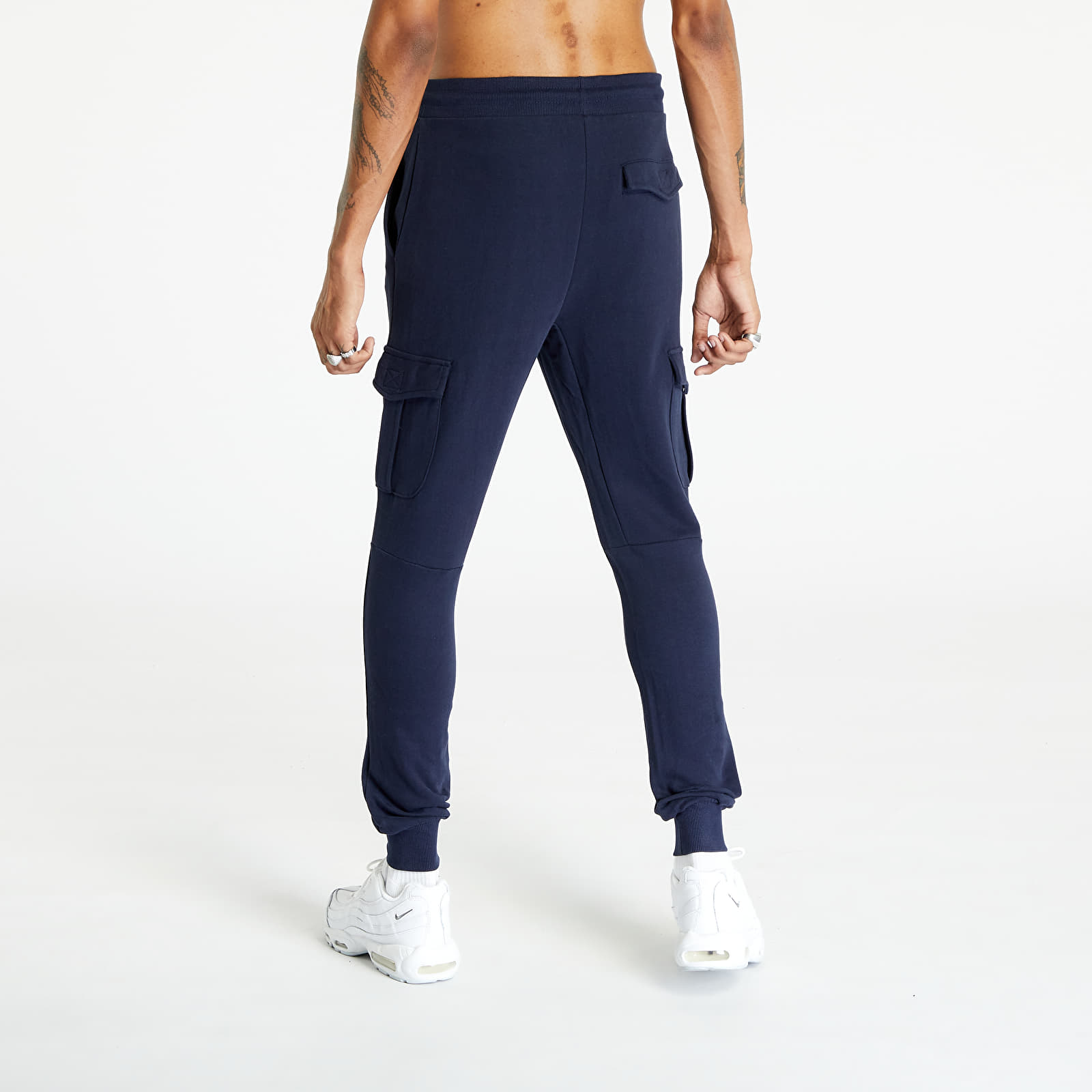 Joggingbukser Urban Classics Fitted Cargo Sweatpants Midnightnavy