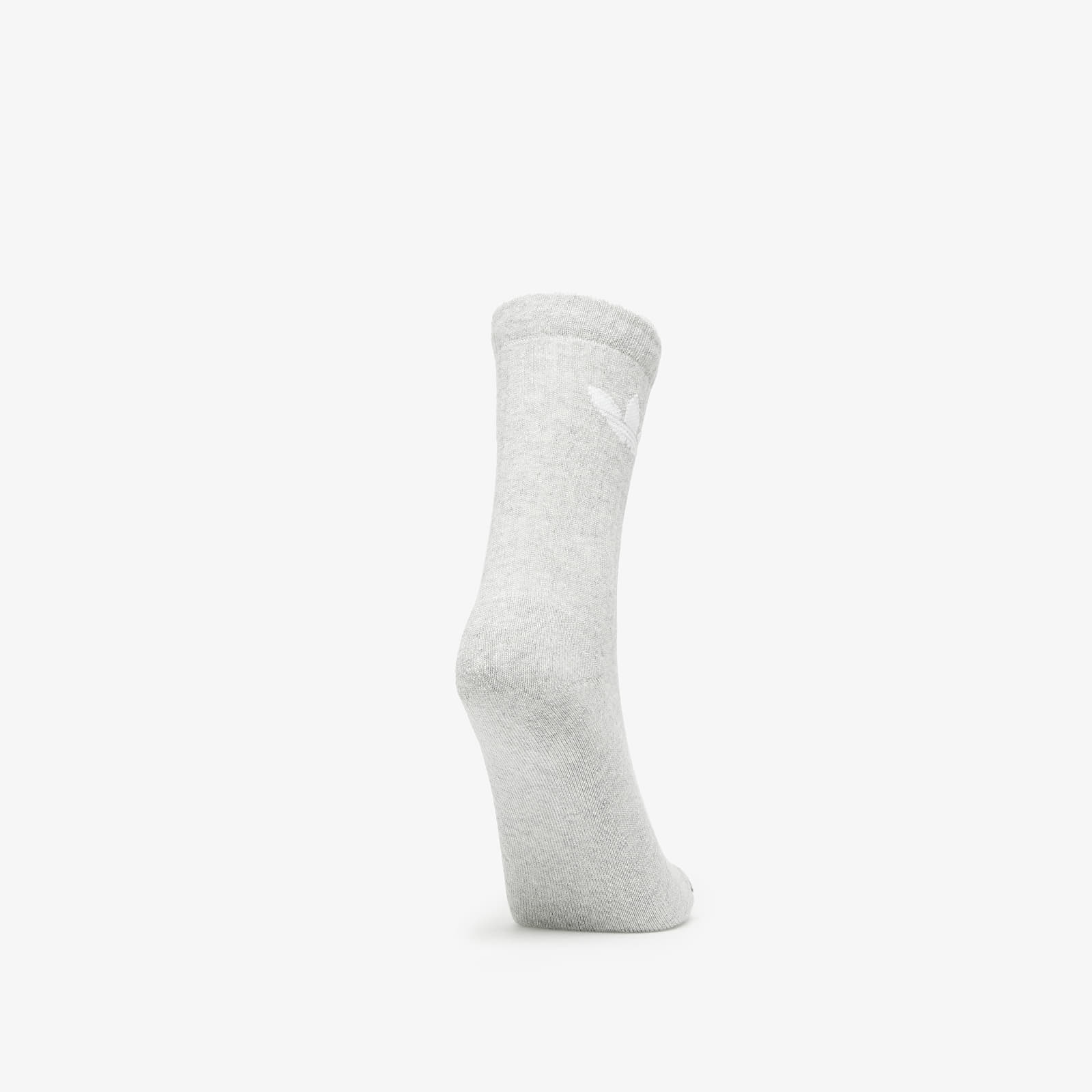 Socks adidas Originals Trefoil Cushion Crew Sock 3-Pack White/ Medium Grey Heather/ Black