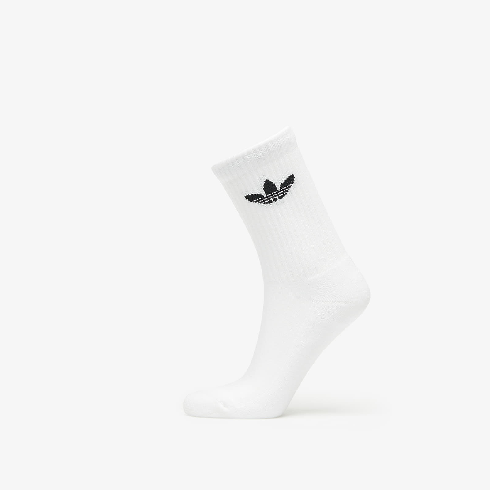 Socks adidas Originals Trefoil Cushion Crew Sock 3-Pack White/ Medium Grey Heather/ Black