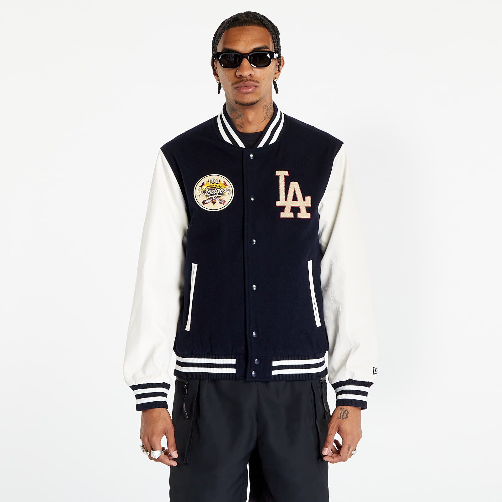 New Era Los Angeles Dodgers Mlb Large Logo Varsity Jacket