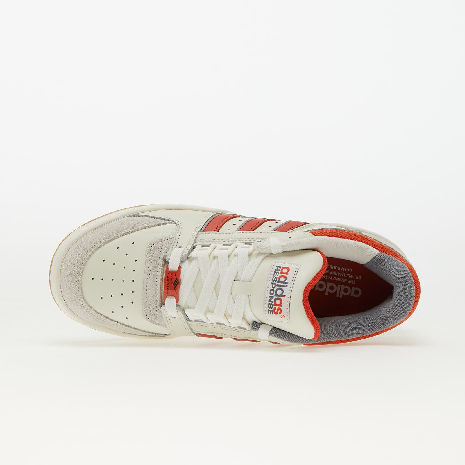 Men's sneakers and shoes adidas Originals Torsion Tennis Lo M Core White/ Preloved Red/ Grey